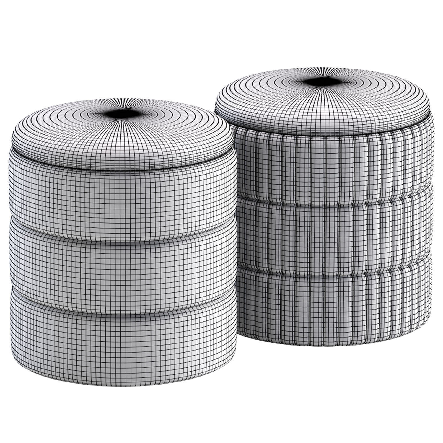 Pouf Hive S 3D model_6