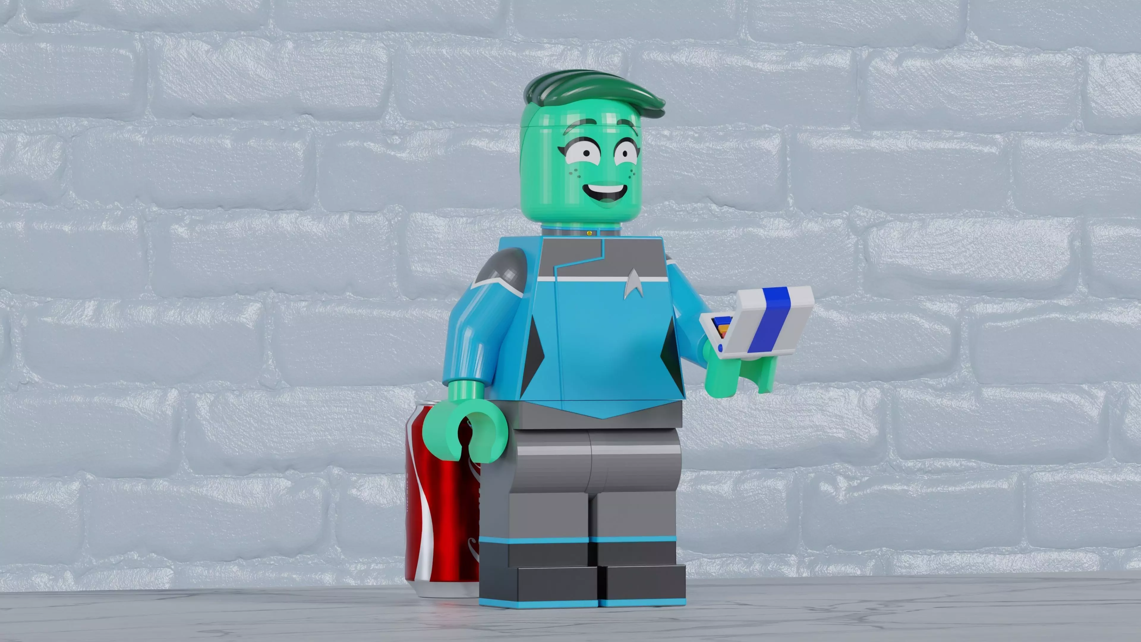 D Vana Tendi Lego Maxifig - Fully Articulated 3D print model_0