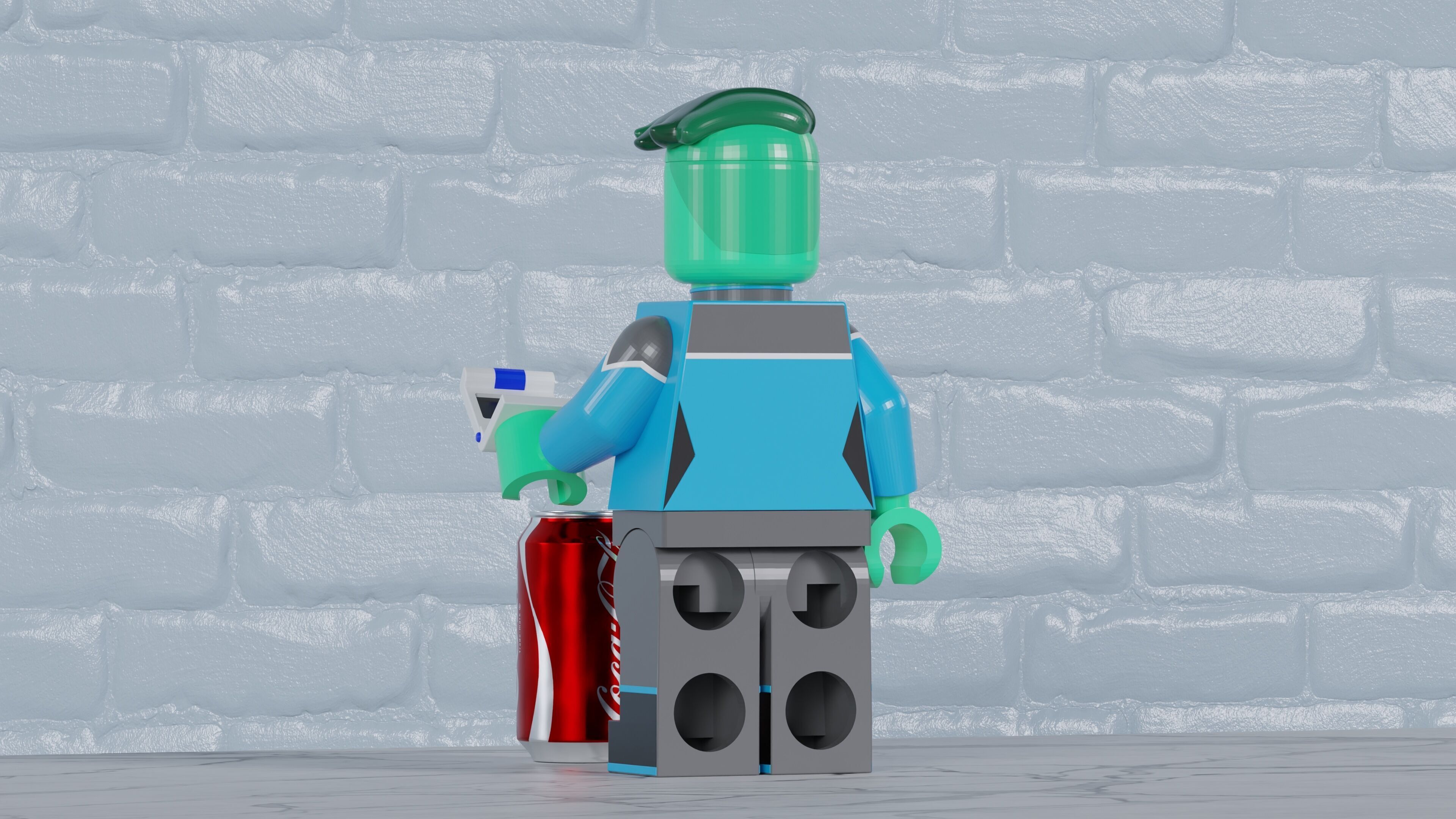 D Vana Tendi Lego Maxifig - Fully Articulated 3D print model_1