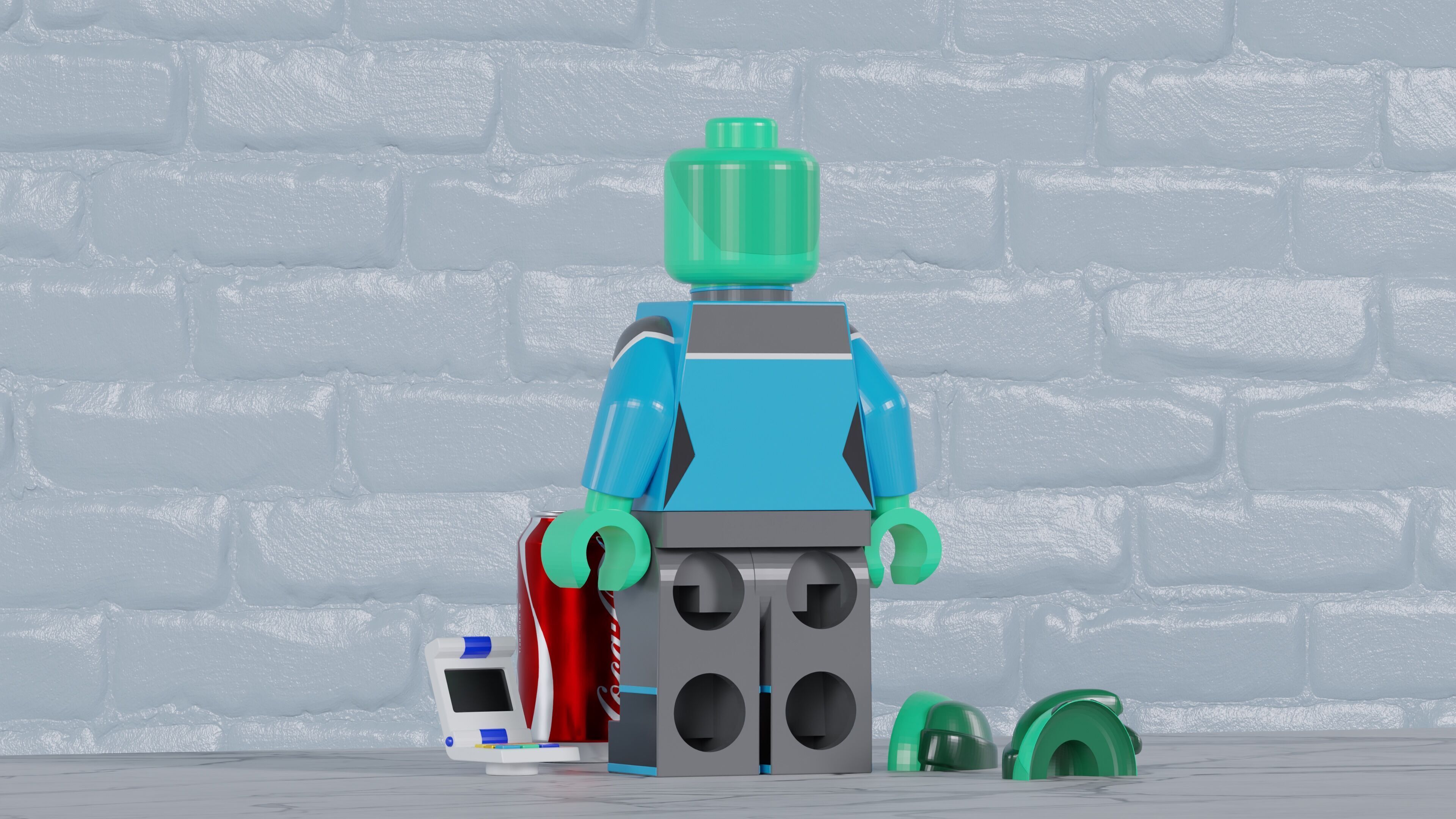 D Vana Tendi Lego Maxifig - Fully Articulated 3D print model_3