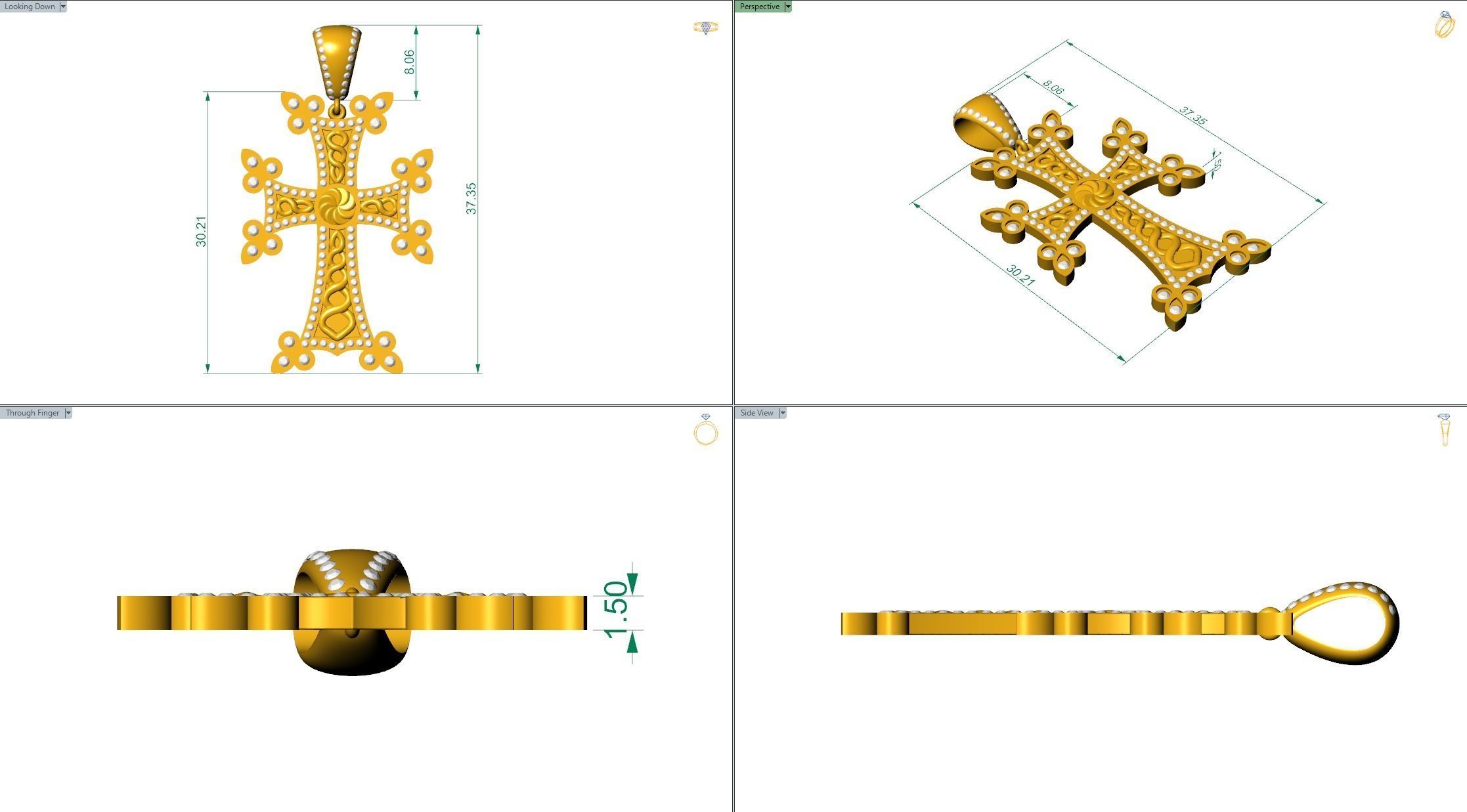 ARMENIAN CROSS 3D print model_2