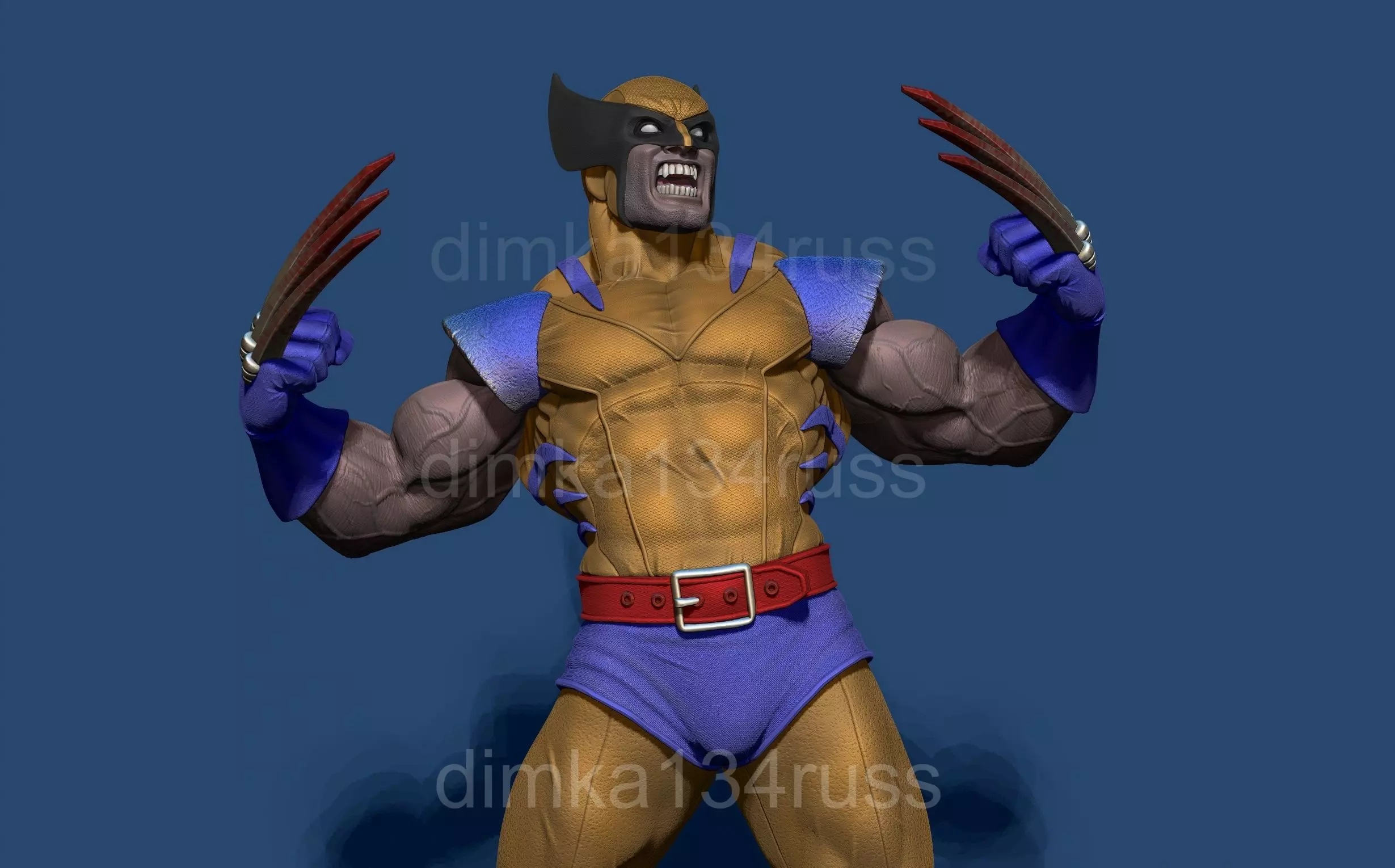 Wolverine 3D print model