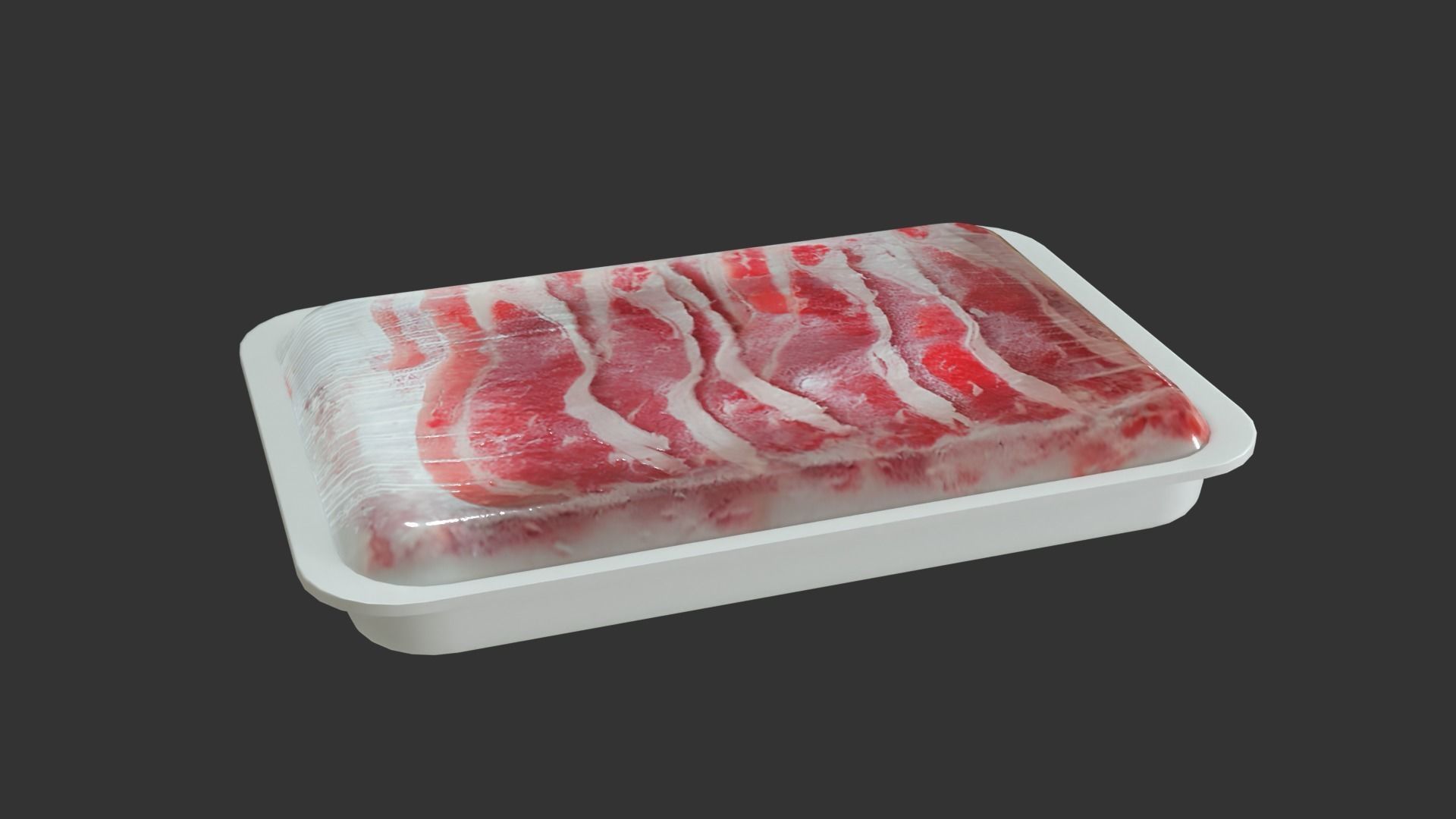 Beef Slice 500 Gram Low-poly 3D model_1
