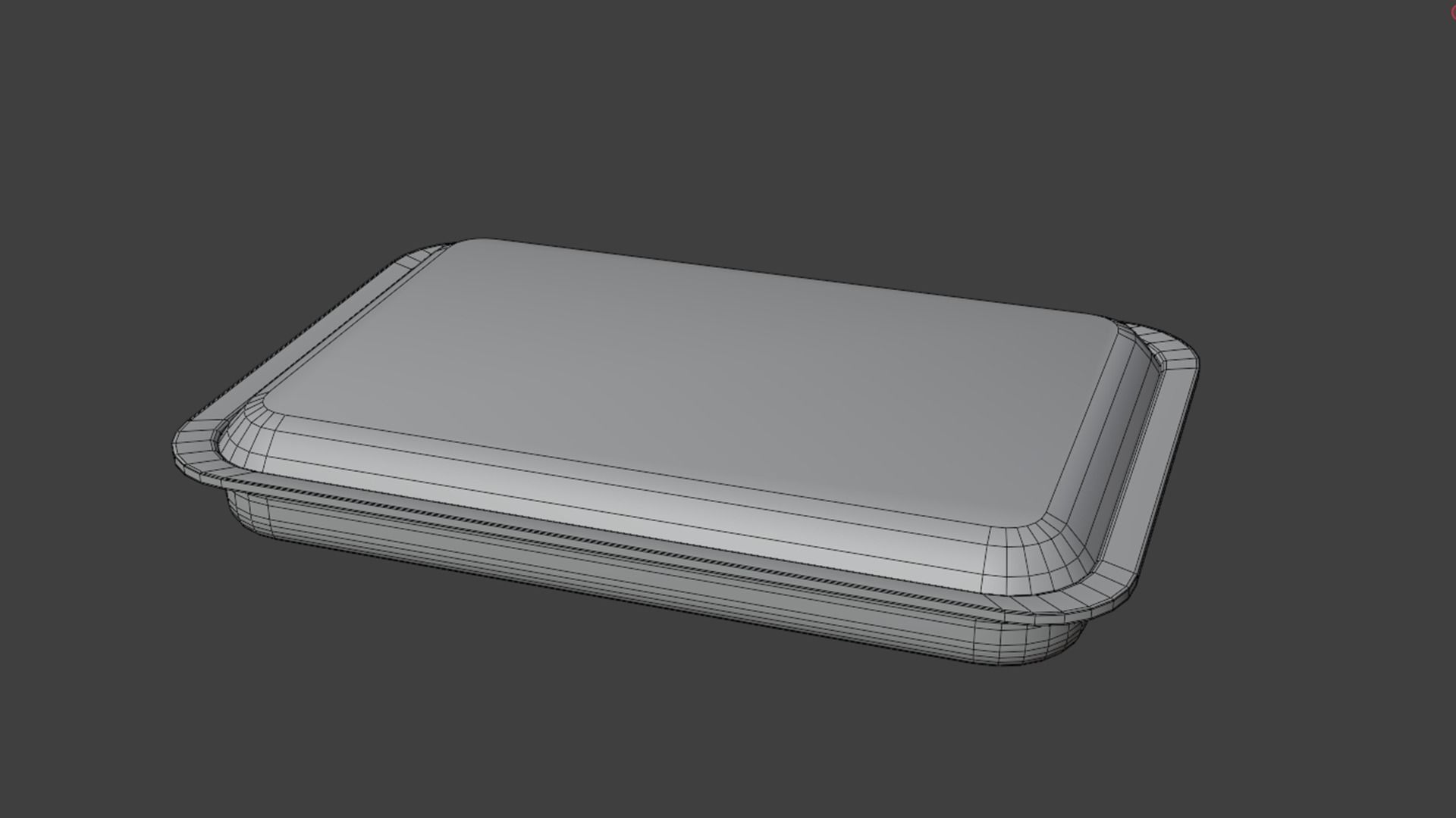 Beef Slice 500 Gram Low-poly 3D model_5