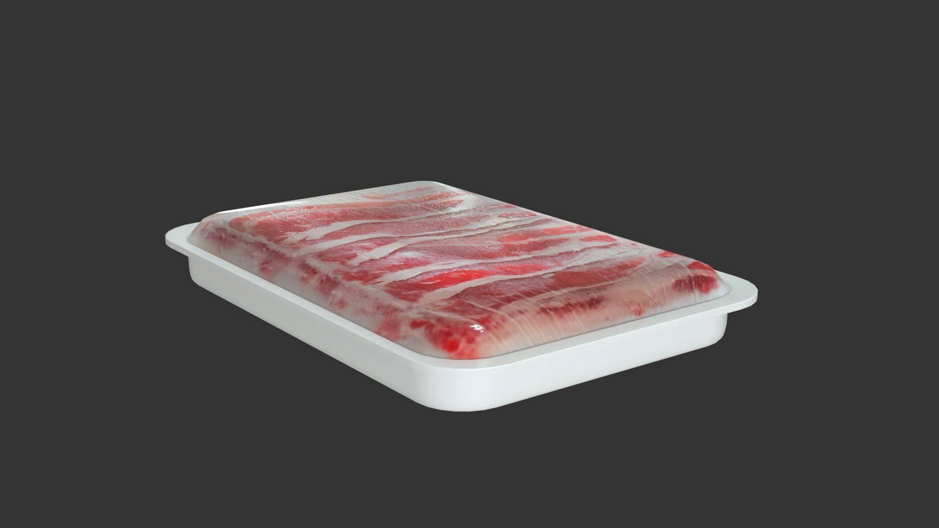Beef Slice 500 Gram Low-poly 3D model_2