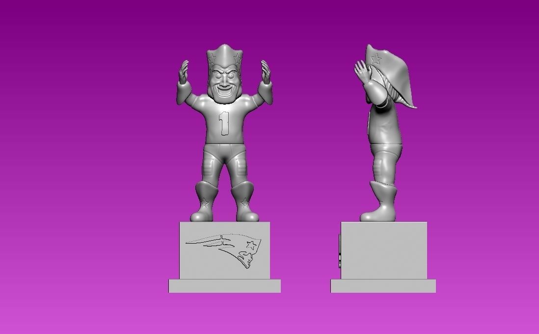 NFL - New England Patriots football mascot statue - 3d Print 3D print model_1