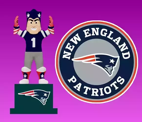 NFL - New England Patriots football mascot statue - 3d Print 3D print model