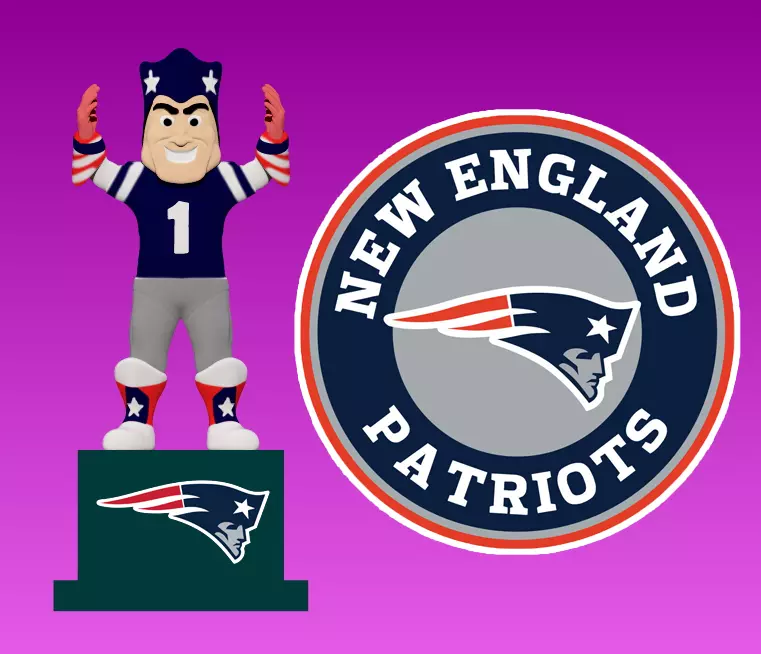 NFL - New England Patriots football mascot statue - 3d Print 3D print model_0