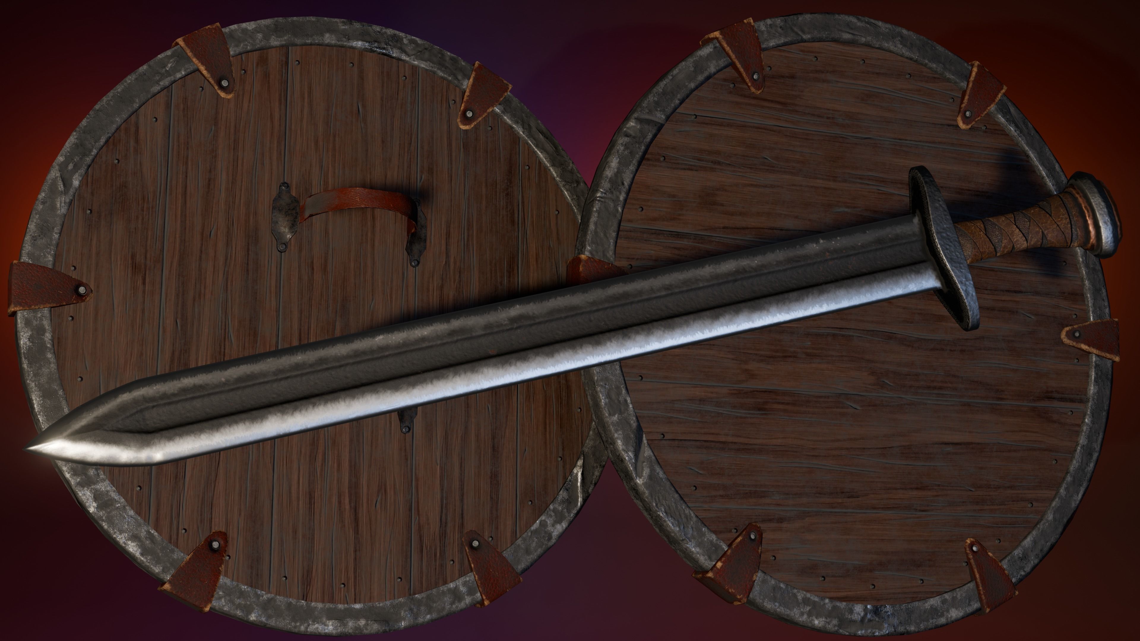 Abria the Tribes woman- game ready Low-poly 3D model_6