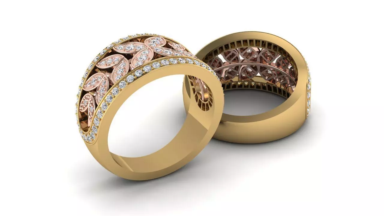 FLOWER RING 3D print model_0