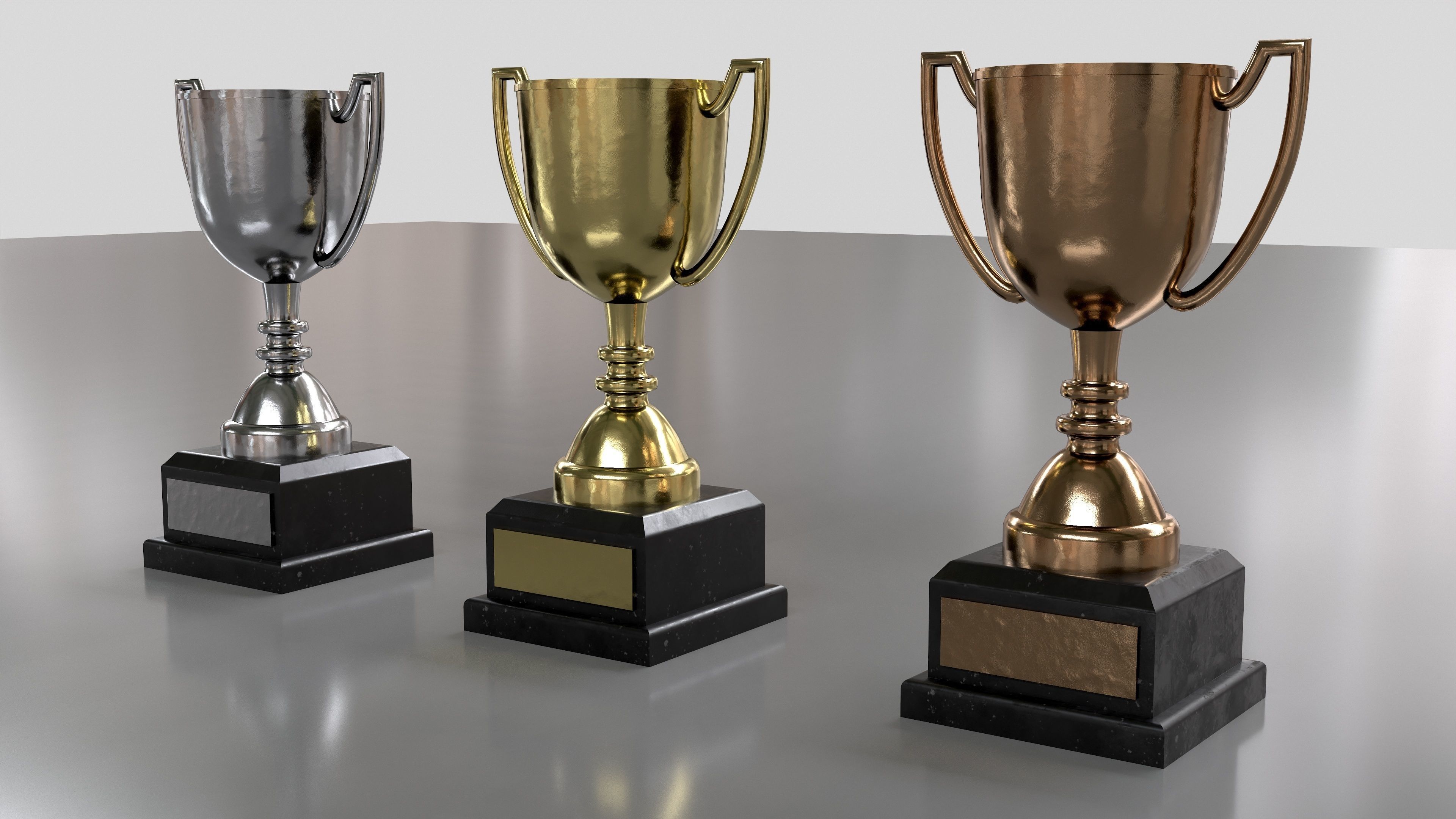 TROPHY Low-poly 3D model_4