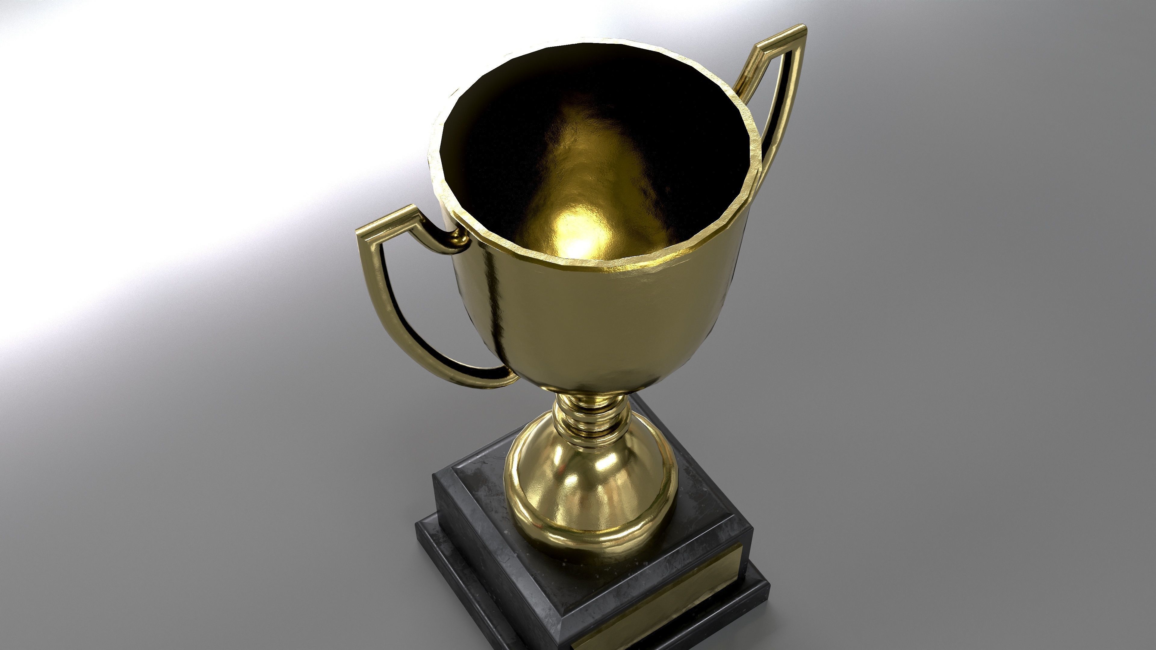 TROPHY Low-poly 3D model_9