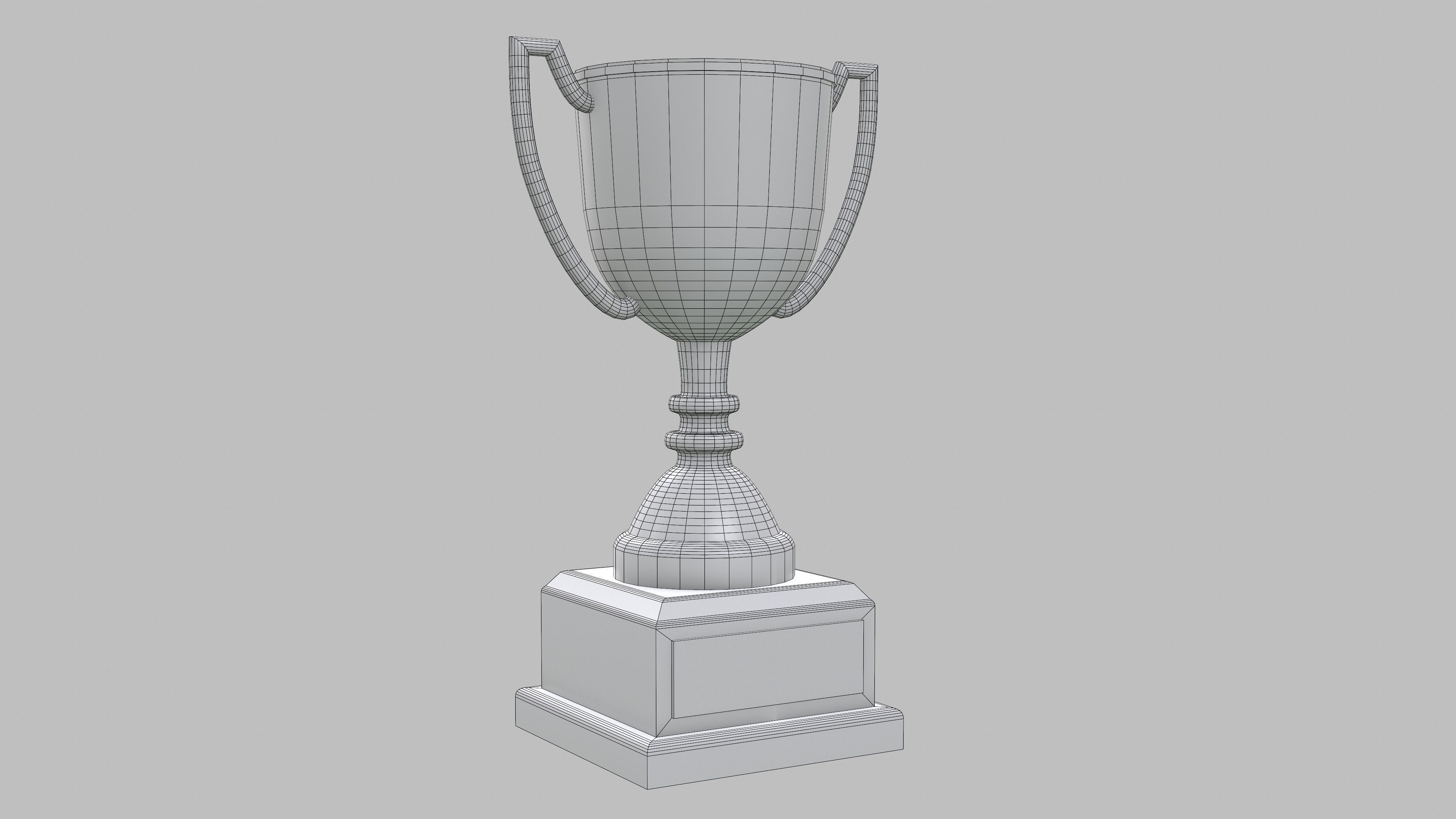 TROPHY Low-poly 3D model_3