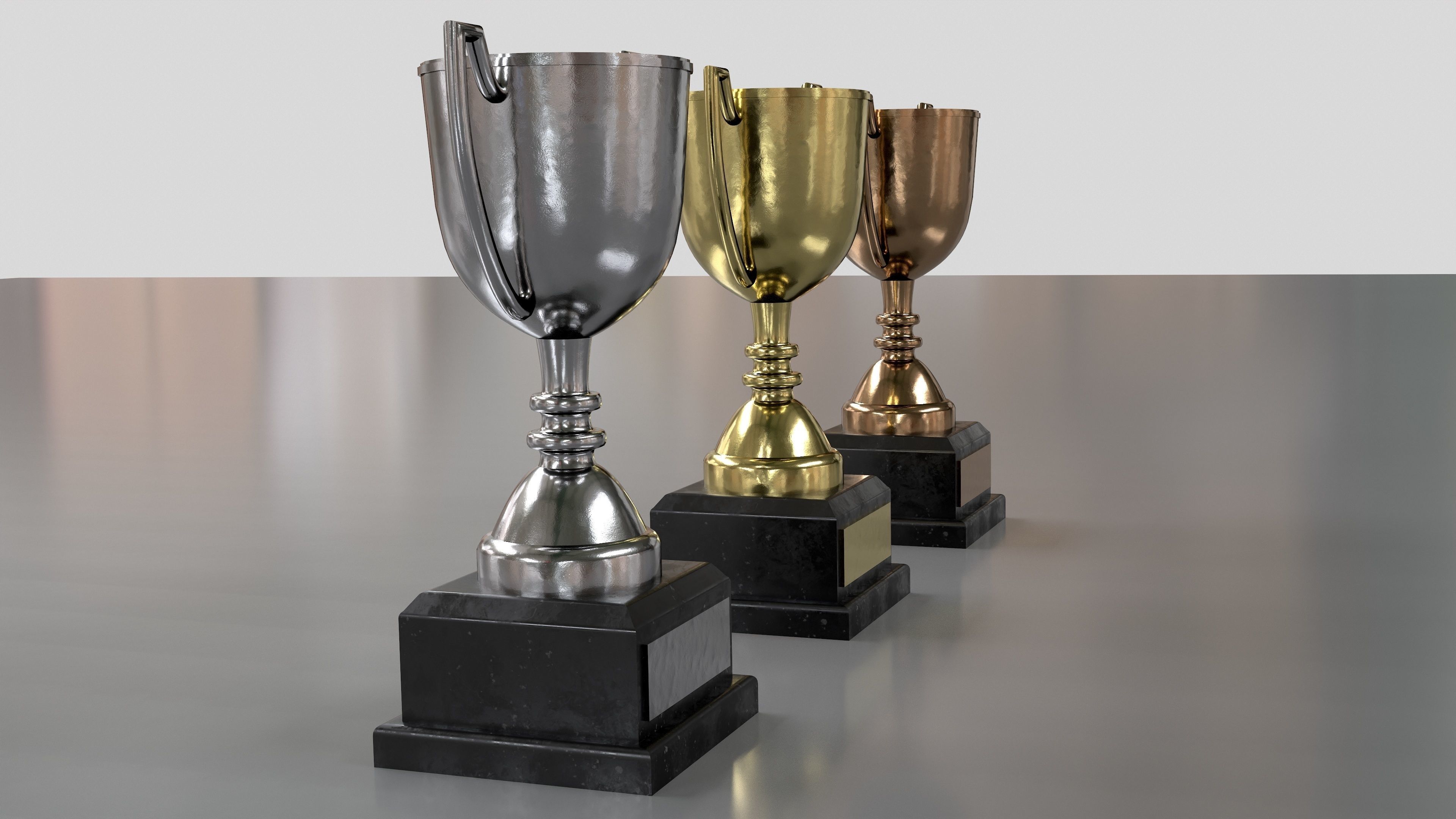 TROPHY Low-poly 3D model_6