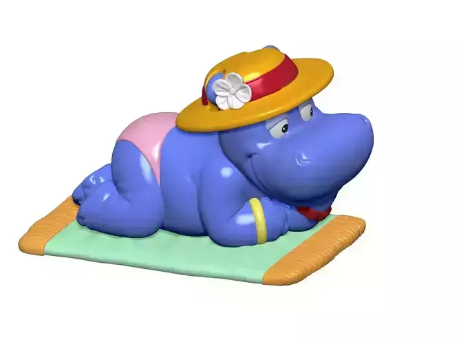 HIPPO BABSI BABY FOR 3D PRINT STL