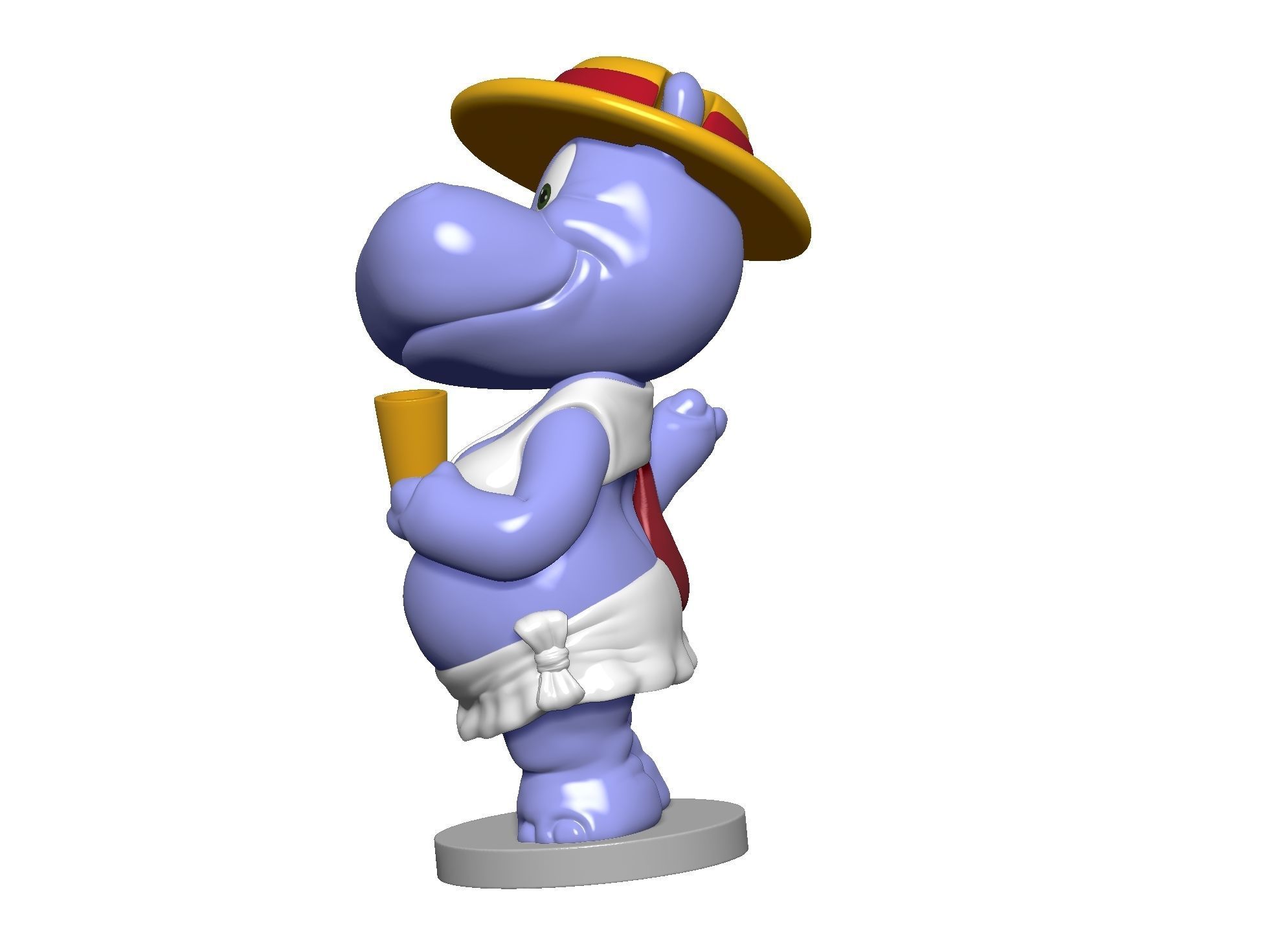 Hippo Susi Sonnenschein Kindersurprise for 3d print stl 3D print model_22