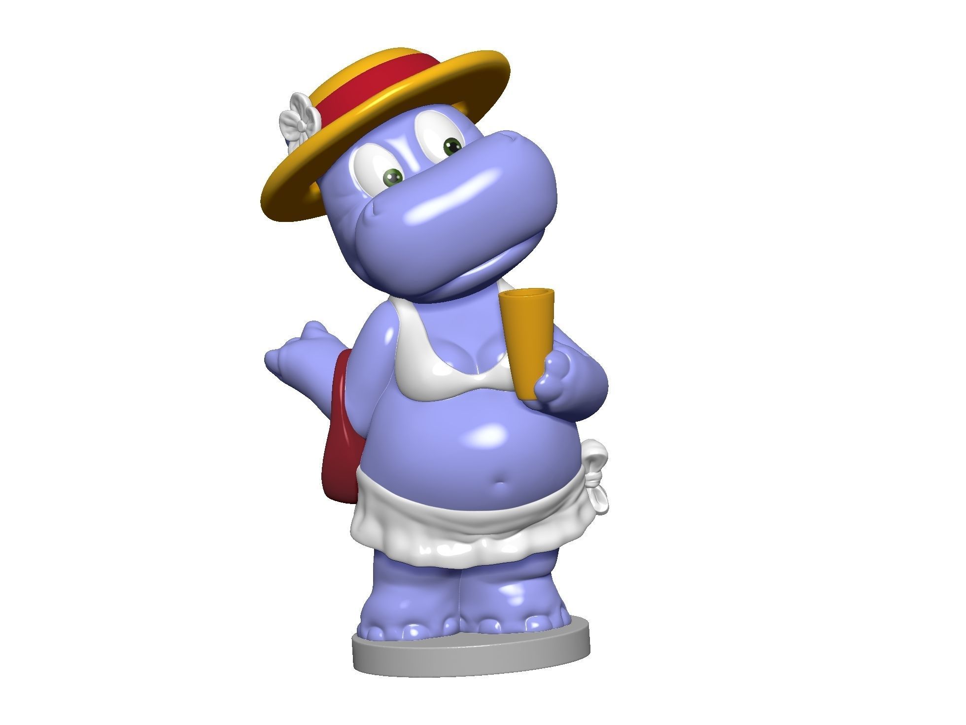 Hippo Susi Sonnenschein Kindersurprise for 3d print stl 3D print model_2