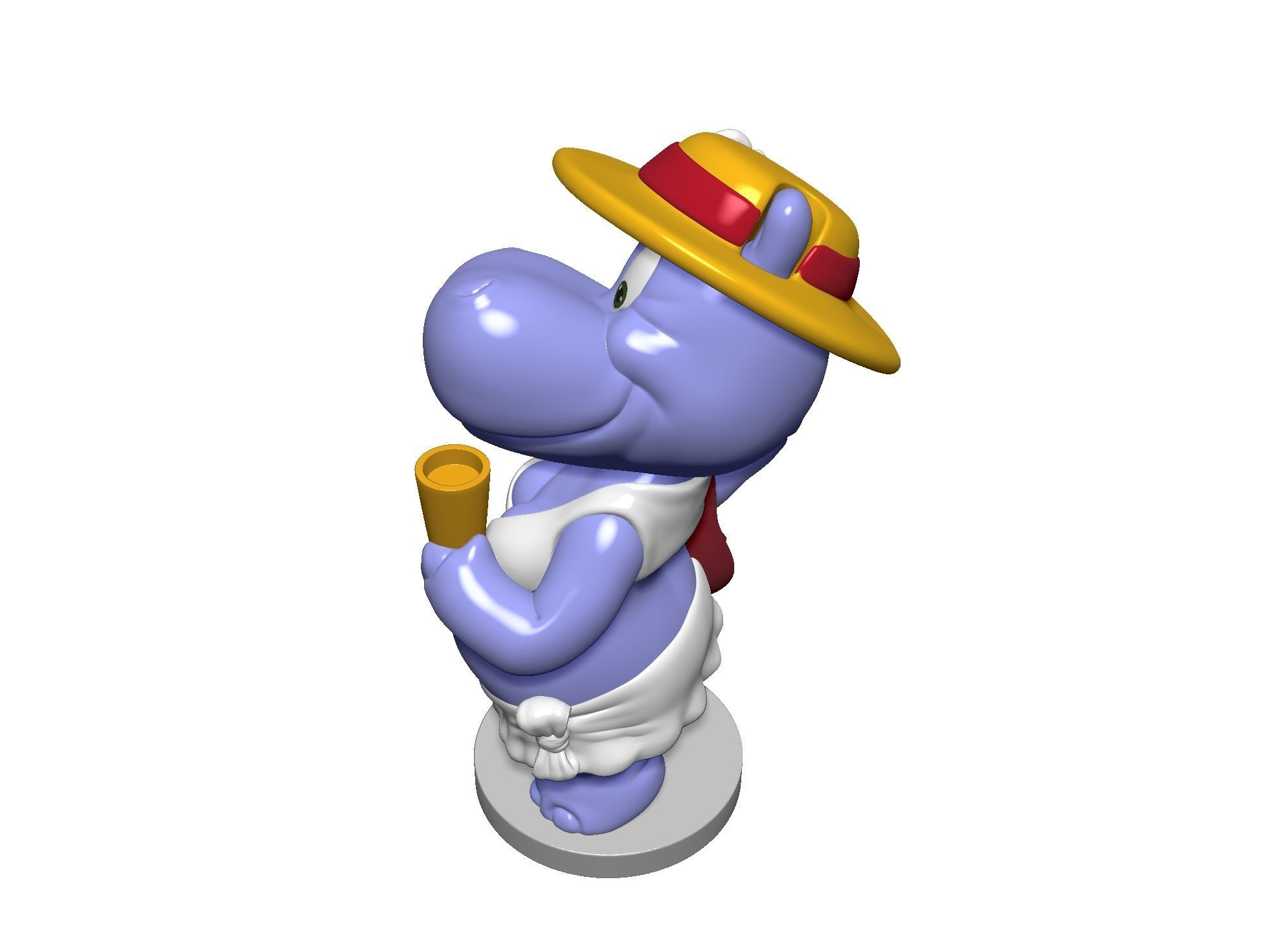 Hippo Susi Sonnenschein Kindersurprise for 3d print stl 3D print model_12