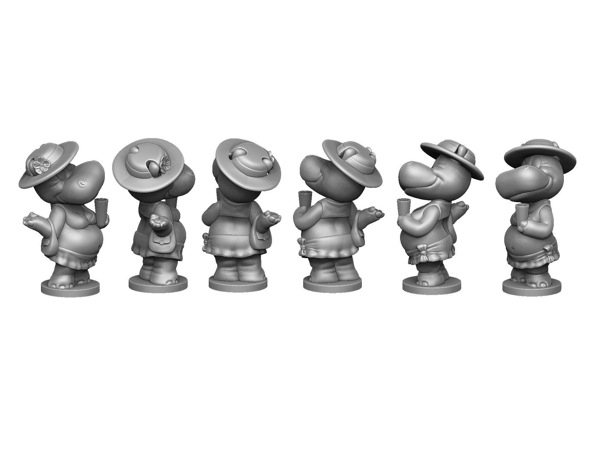 Hippo Susi Sonnenschein Kindersurprise for 3d print stl 3D print model_5