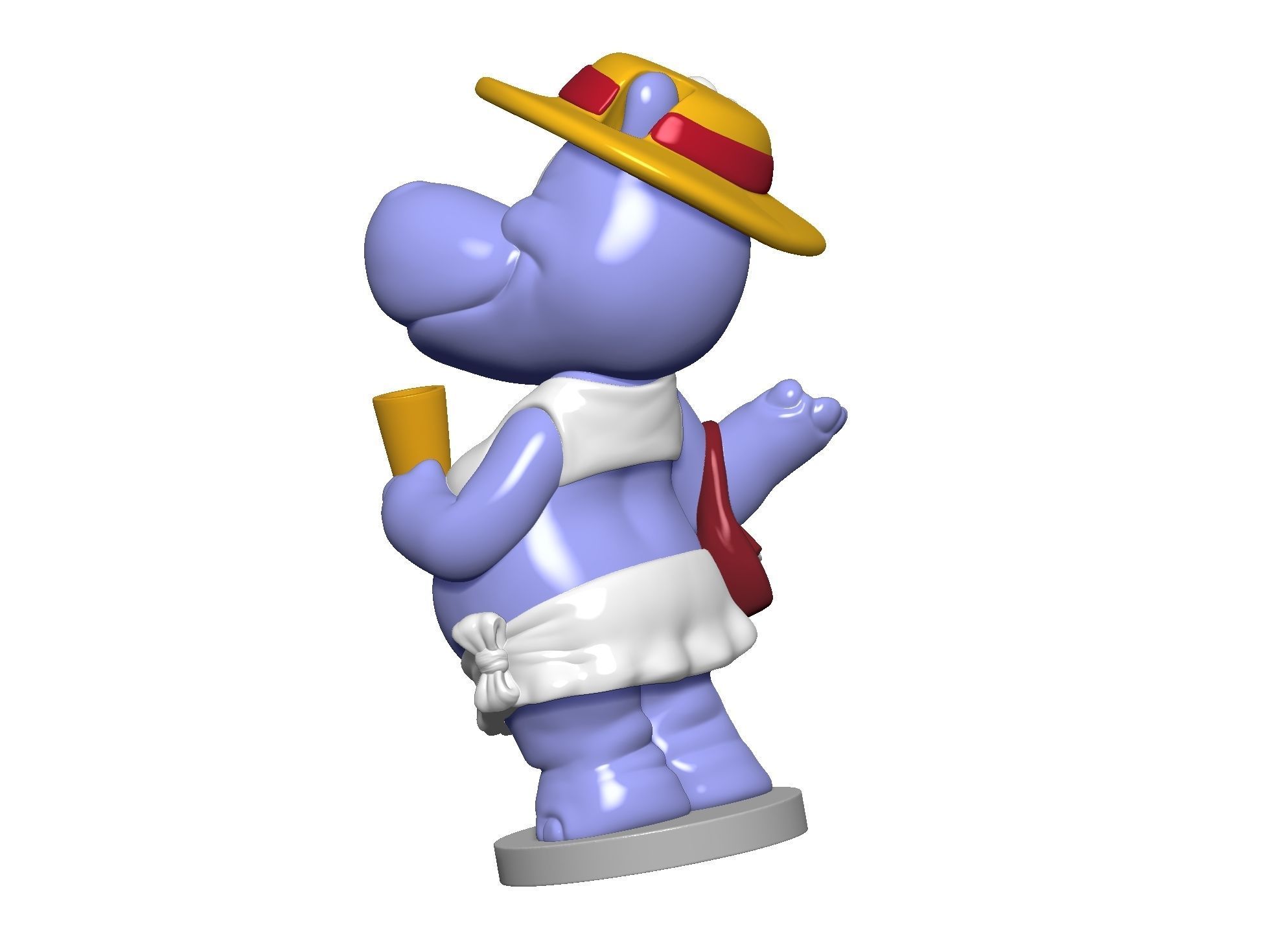 Hippo Susi Sonnenschein Kindersurprise for 3d print stl 3D print model_23