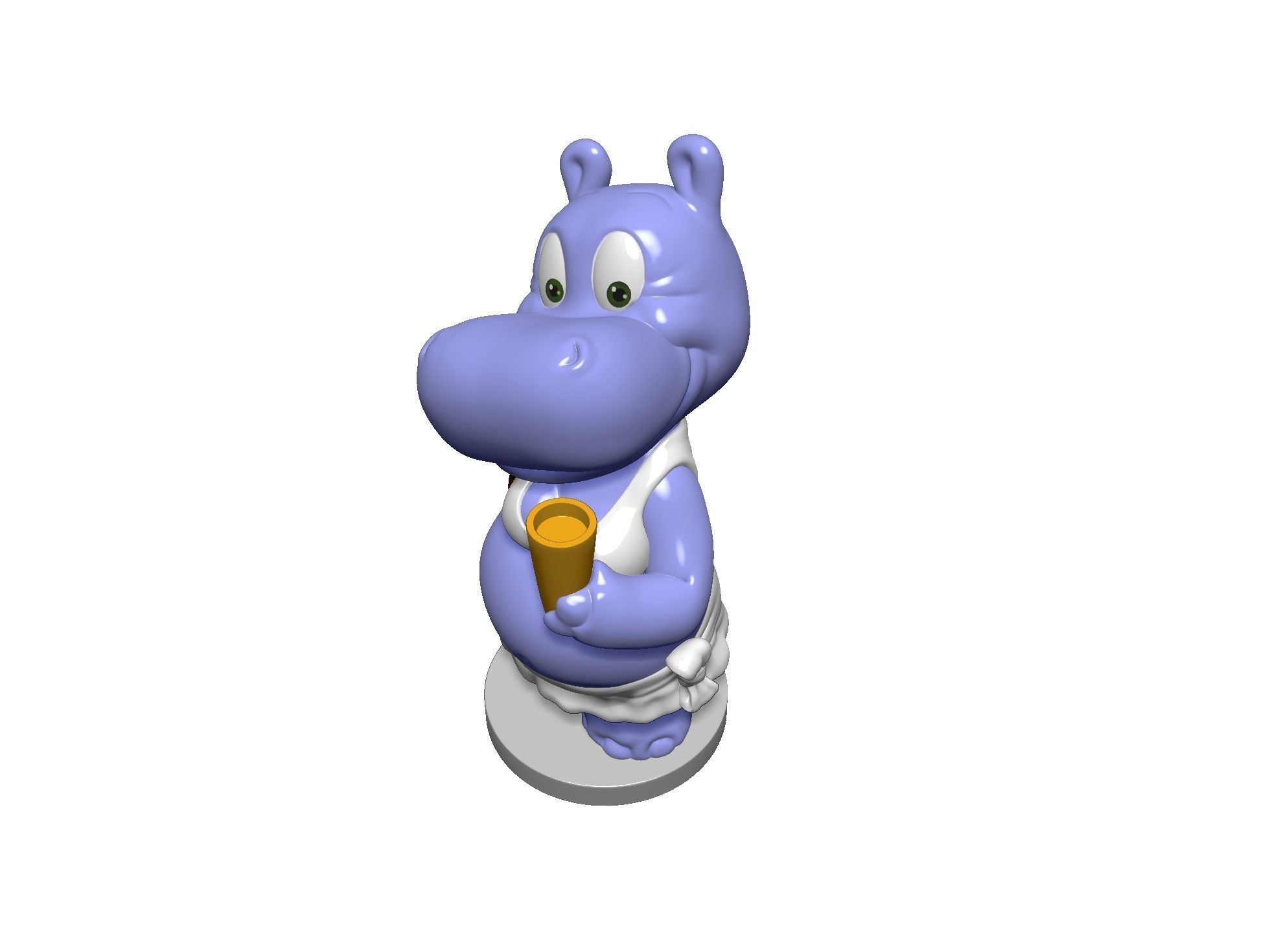 Hippo Susi Sonnenschein Kindersurprise for 3d print stl 3D print model_14