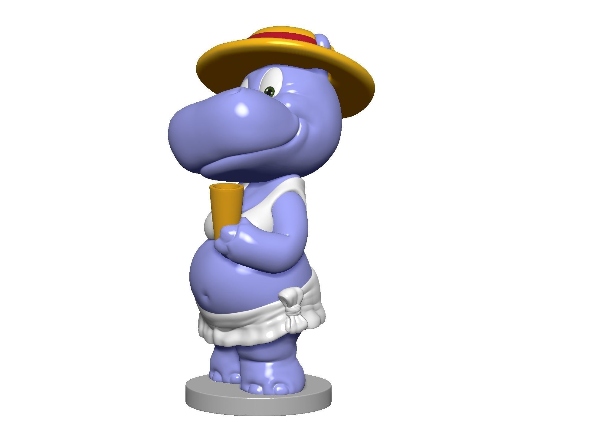 Hippo Susi Sonnenschein Kindersurprise for 3d print stl 3D print model_20