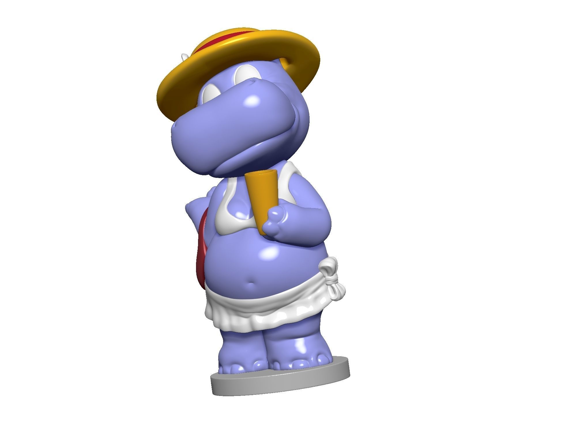 Hippo Susi Sonnenschein Kindersurprise for 3d print stl 3D print model_19