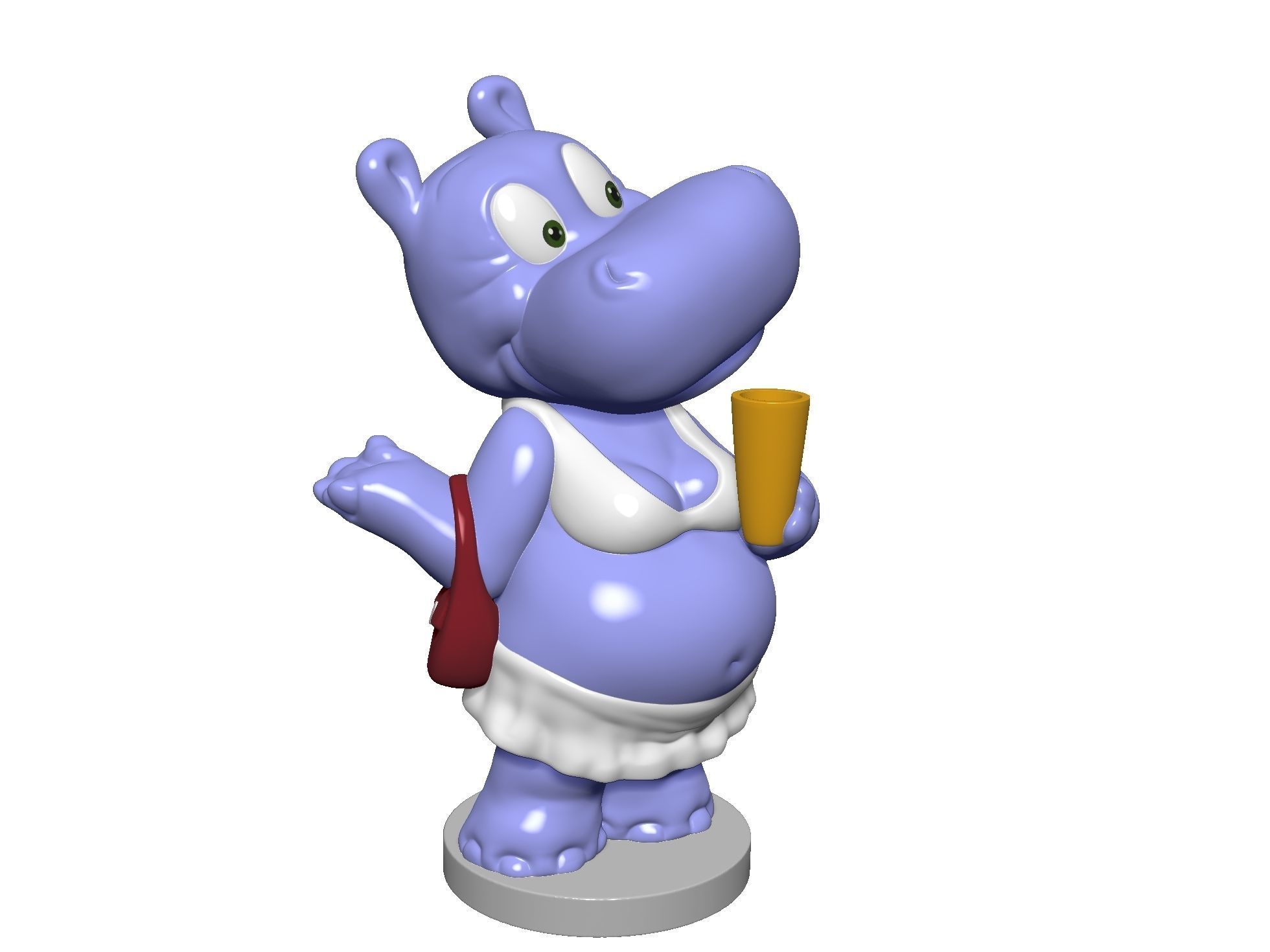 Hippo Susi Sonnenschein Kindersurprise for 3d print stl 3D print model_13