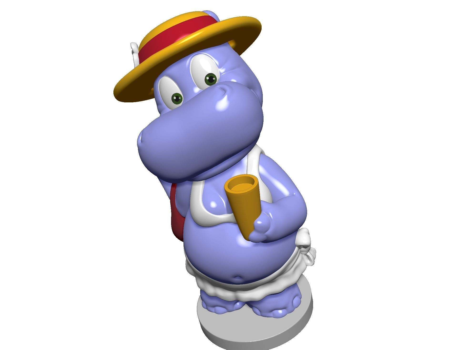 Hippo Susi Sonnenschein Kindersurprise for 3d print stl 3D print model_10