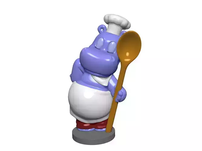 HIPPO EMIL EINTOPF FOR 3D PRINT STL