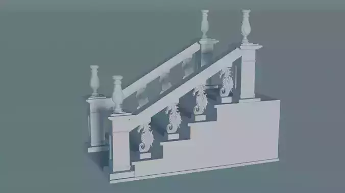 Staircase Balustrade 3D print model