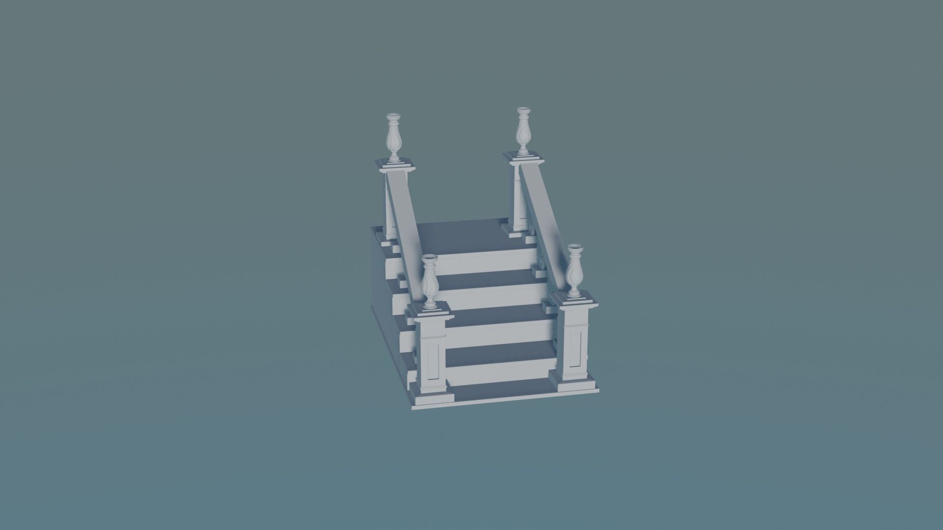 Staircase Balustrade 3D print model_1