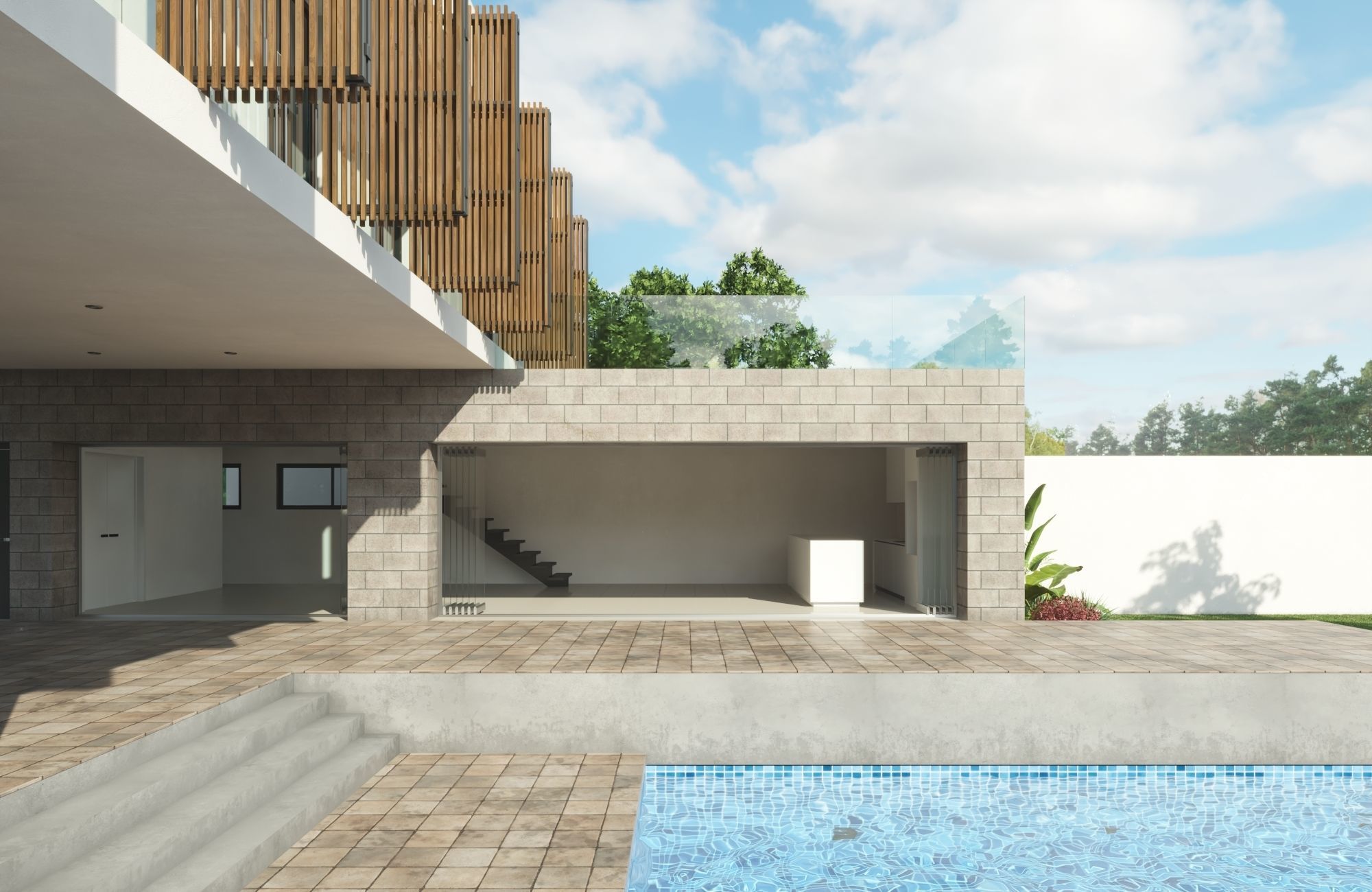 Modern House L 3D model_10