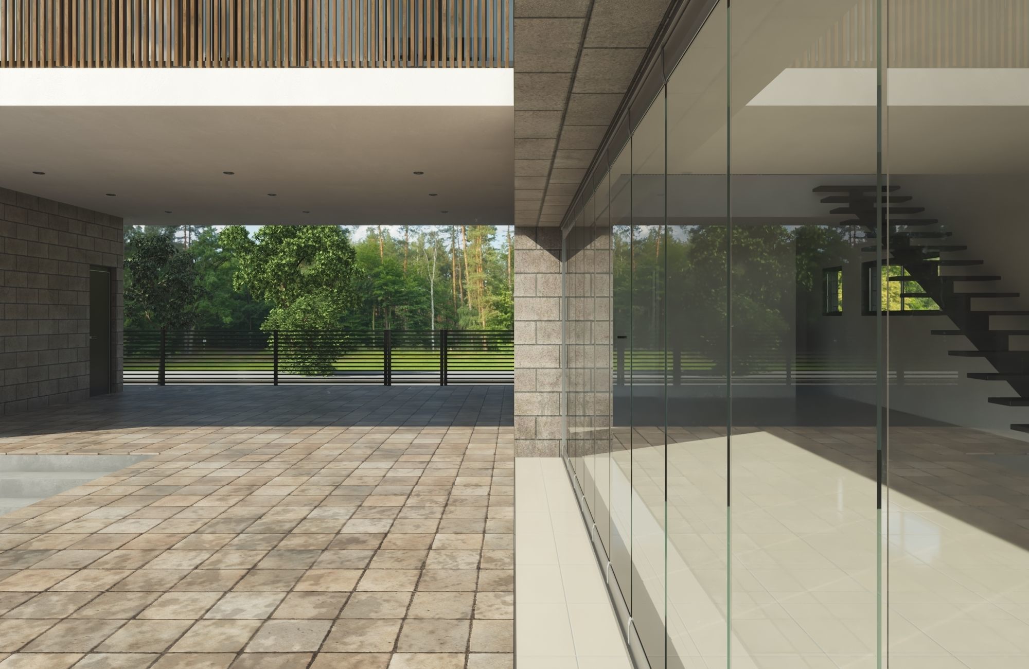 Modern House L 3D model_19