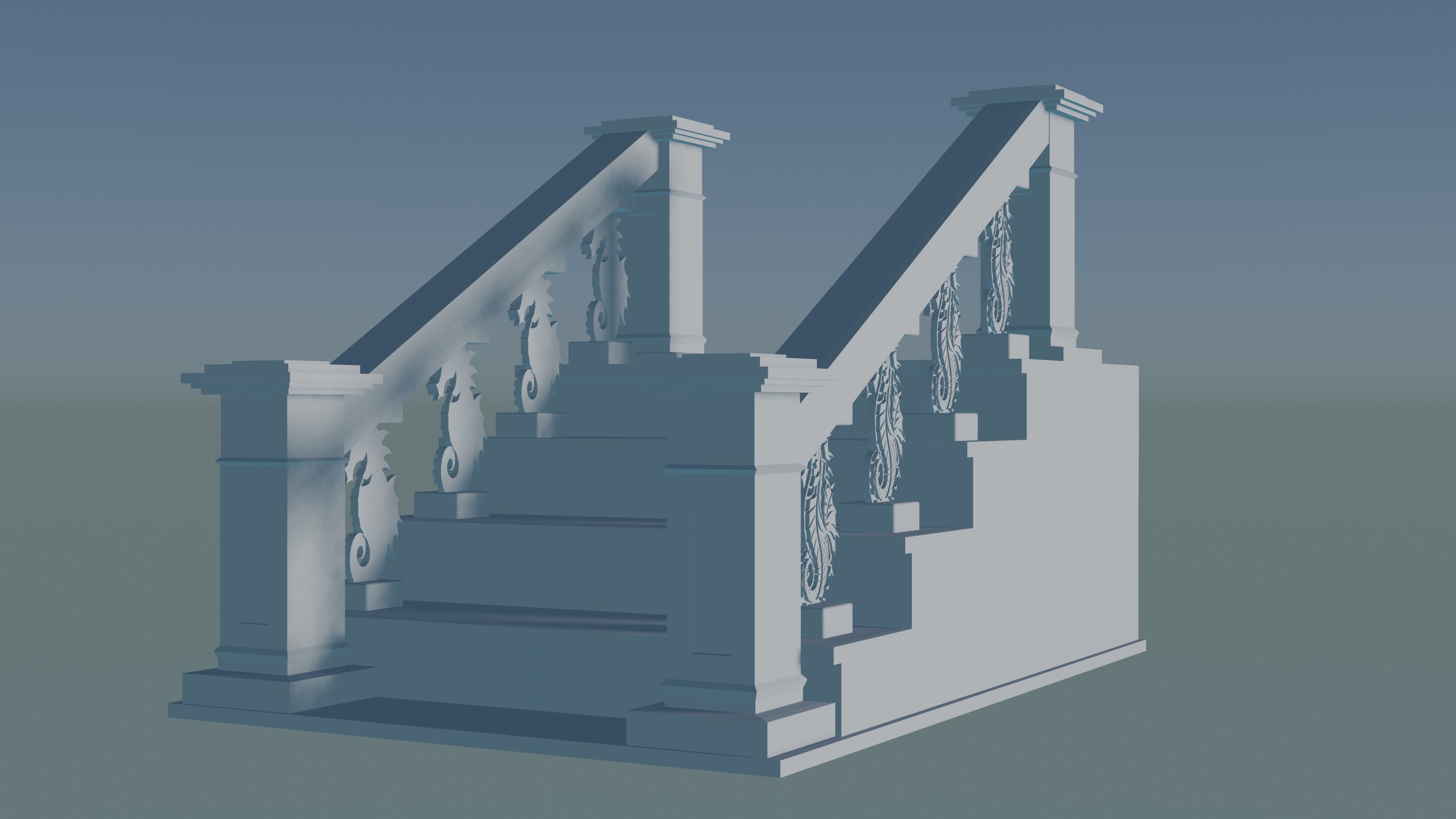 Staircase Balustrade Designs 3D print model_3