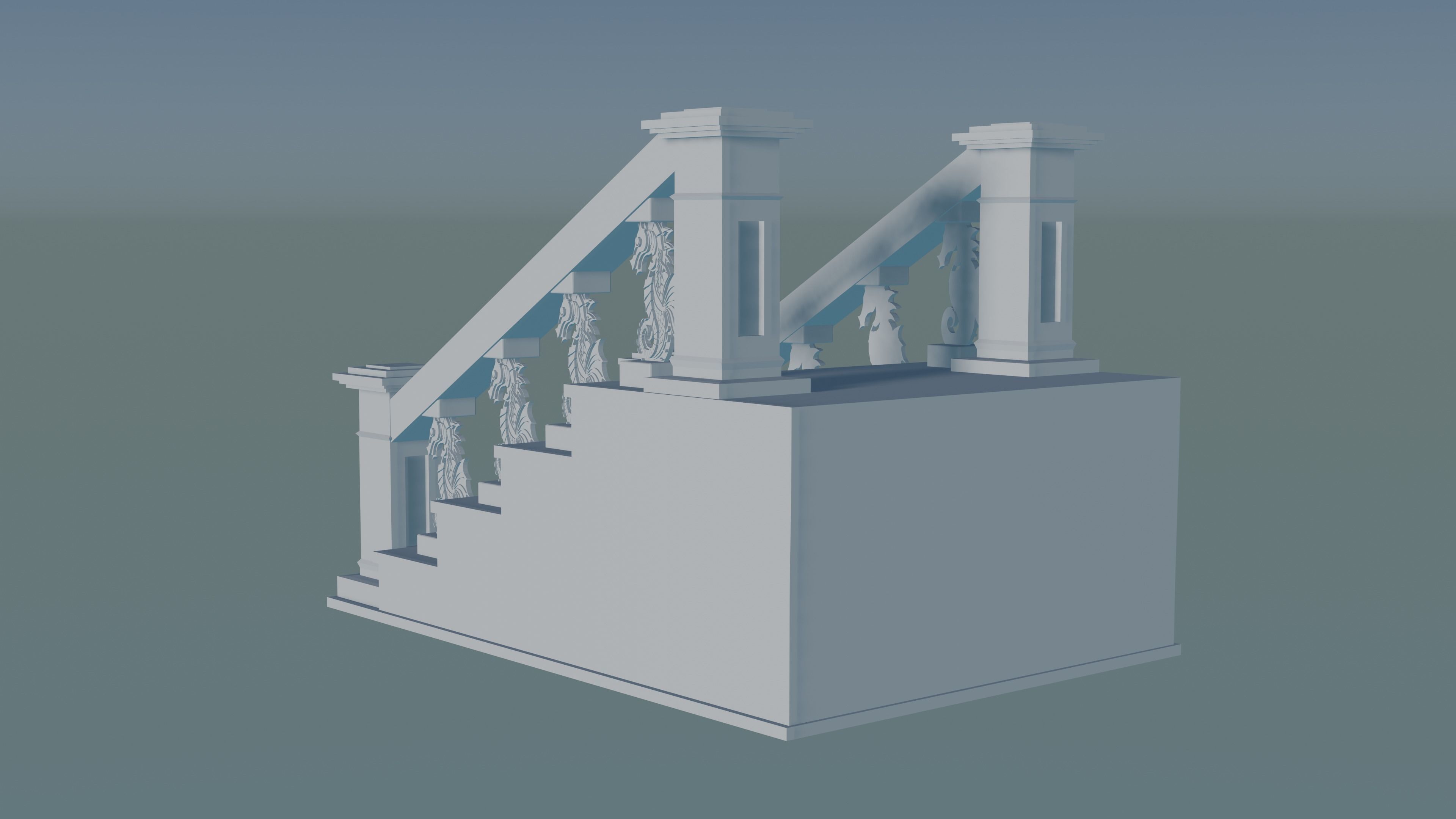 Staircase Balustrade Designs 3D print model_2