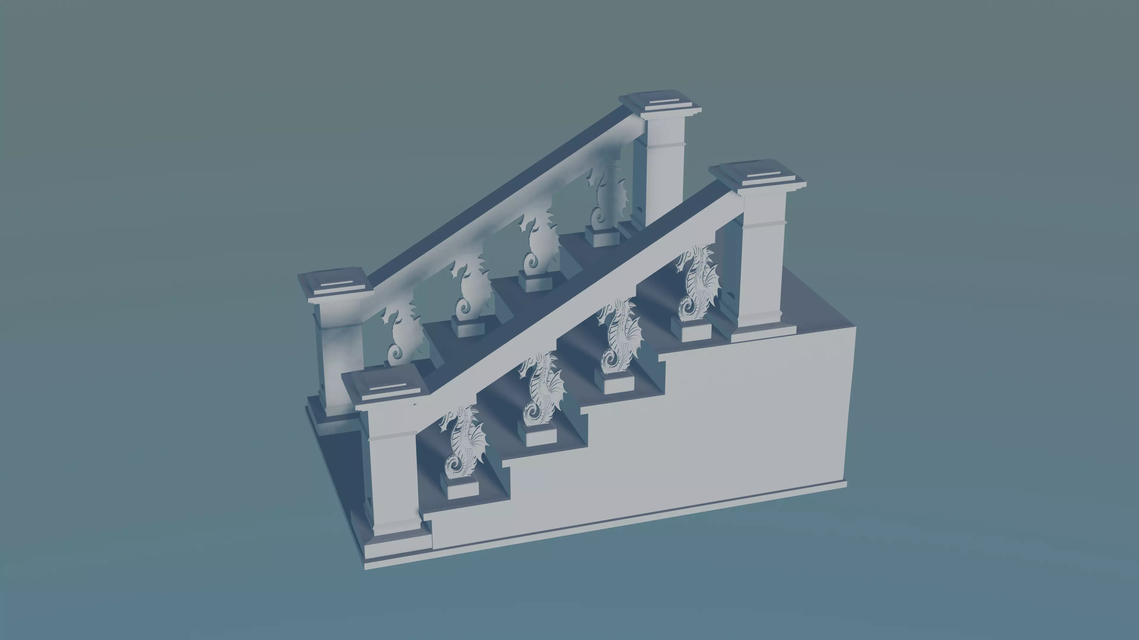 Staircase Balustrade Designs 3D print model_0