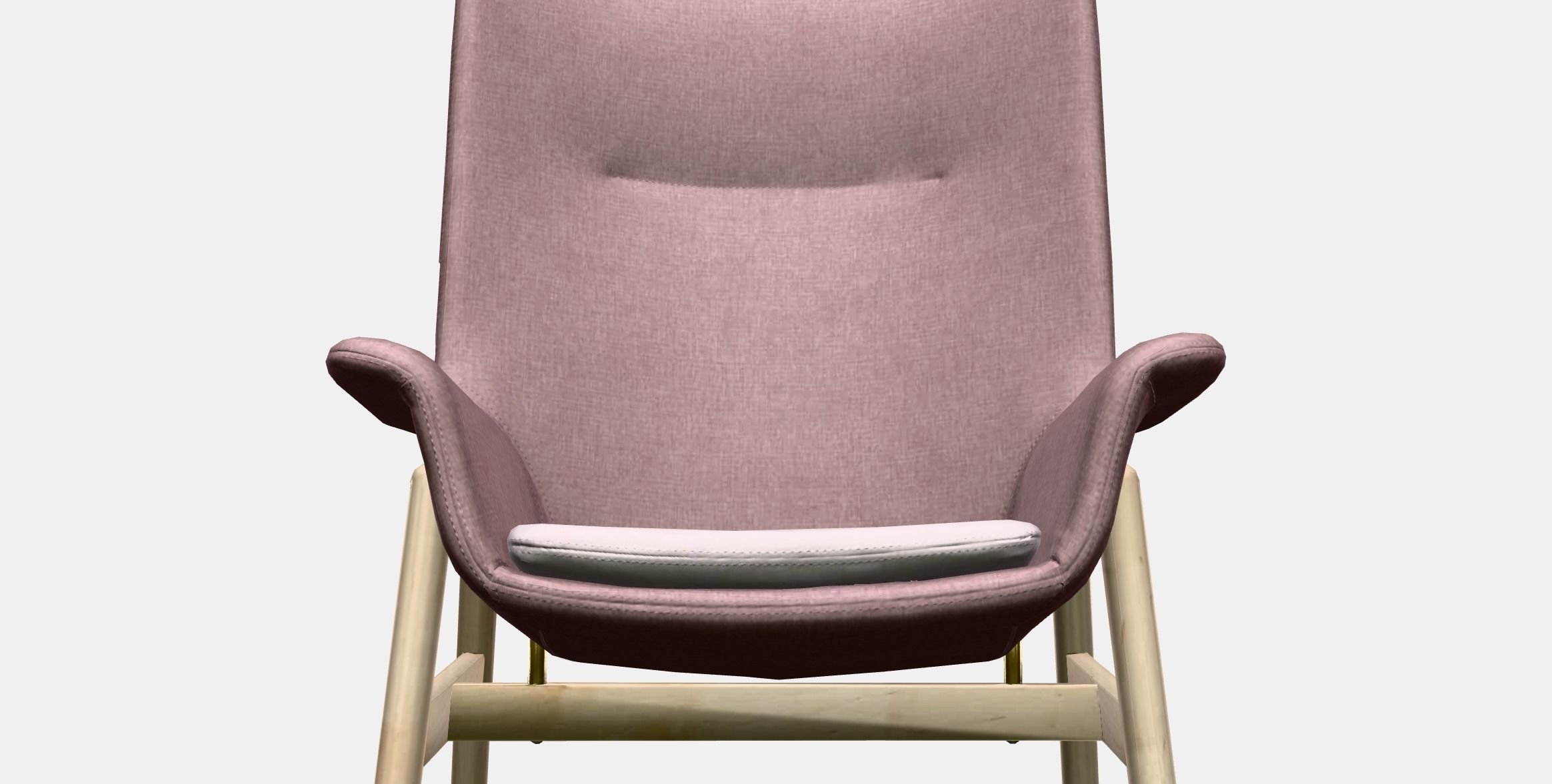 VEDBO Armchair high Low-poly 3D model_12