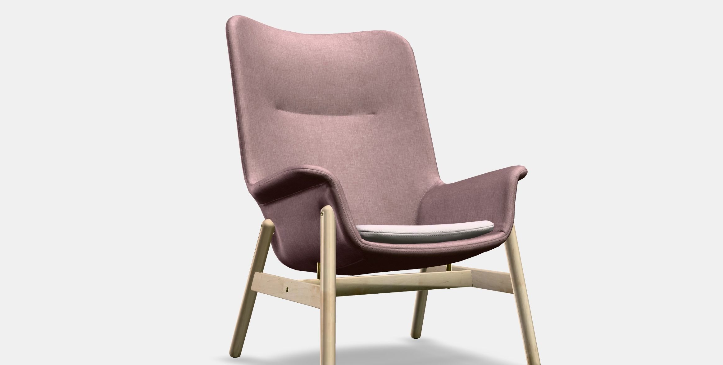 VEDBO Armchair high Low-poly 3D model_9