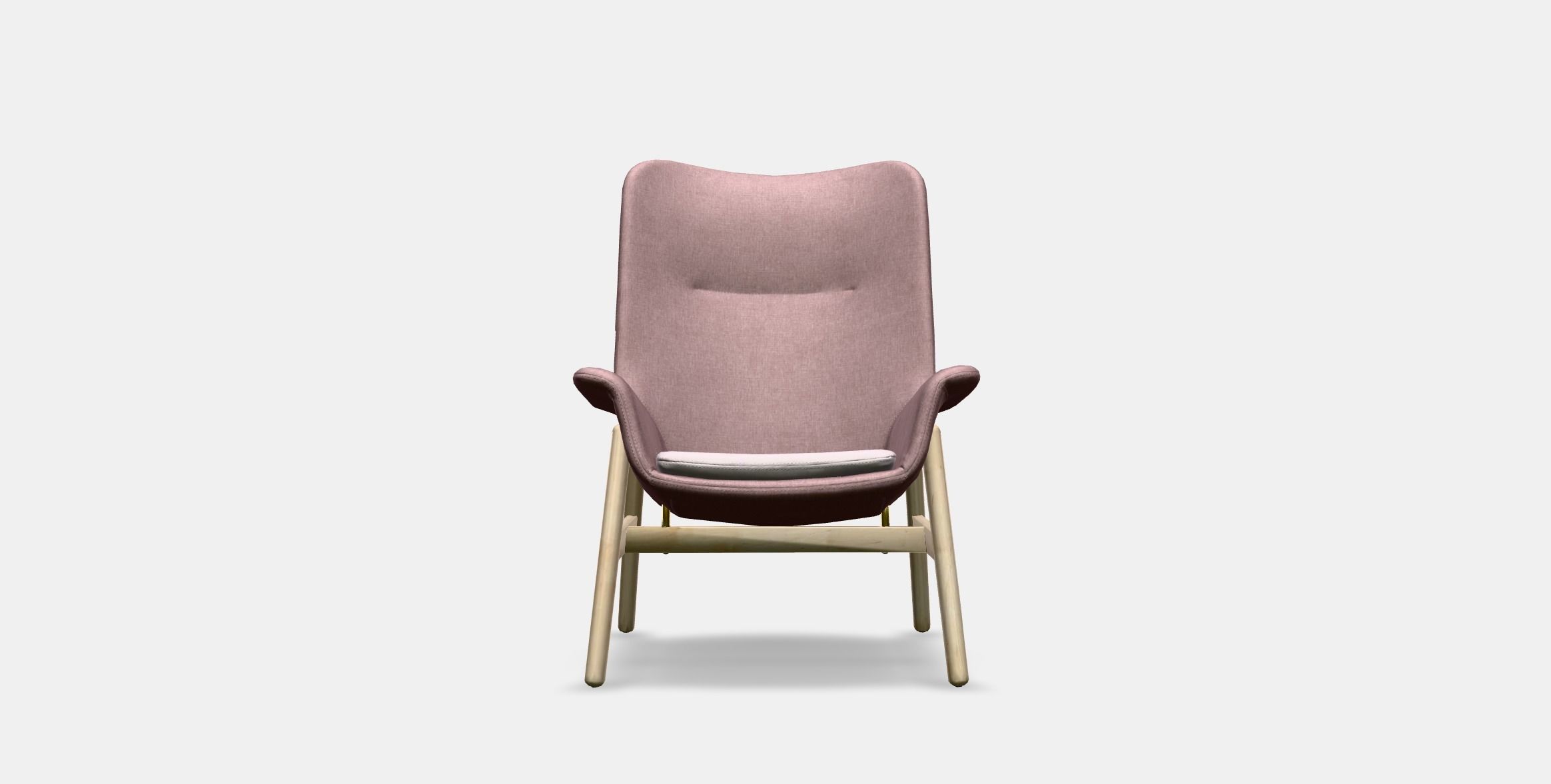 VEDBO Armchair high Low-poly 3D model_8