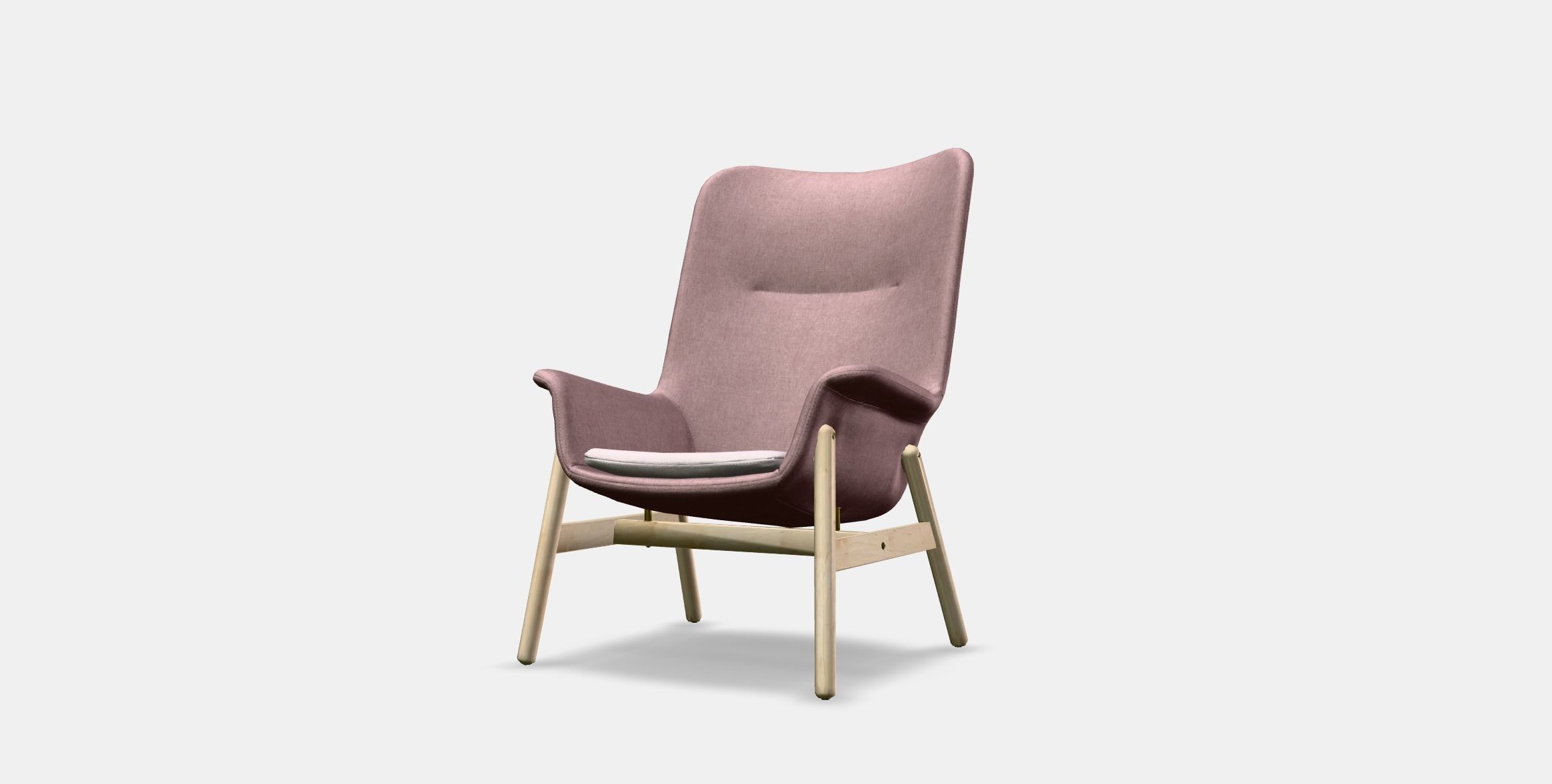 VEDBO Armchair high Low-poly 3D model_11