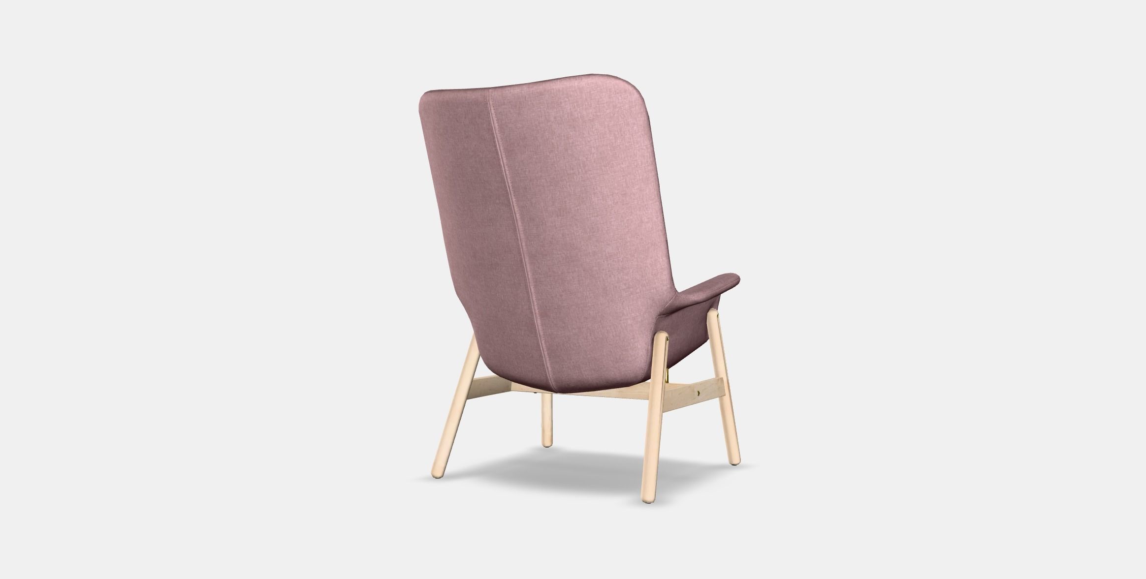 VEDBO Armchair high Low-poly 3D model_6