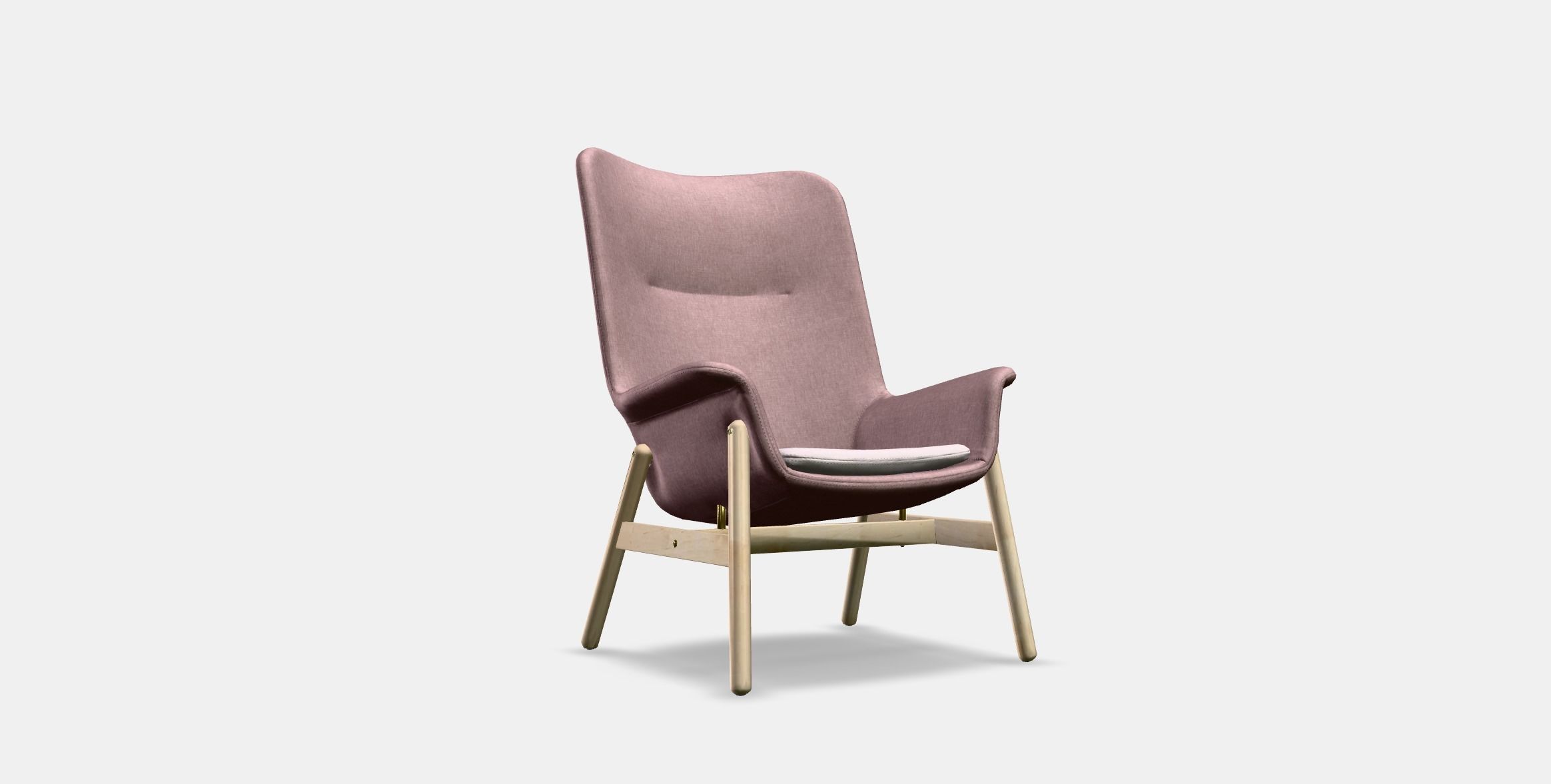 VEDBO Armchair high Low-poly 3D model_2