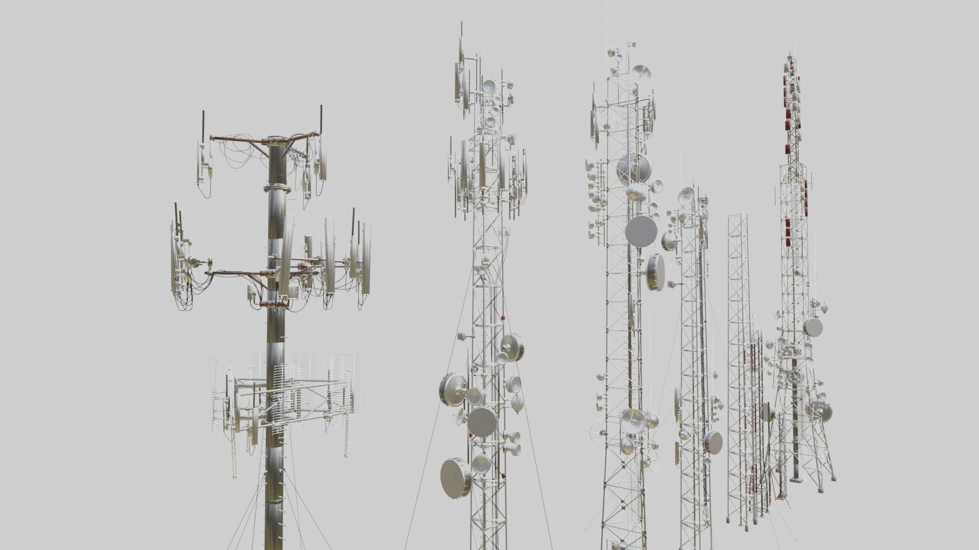 Big Antennas Collection 3D model_2