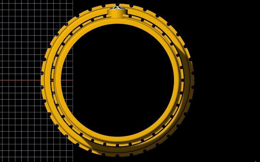 Couple Band Ring 3dm file 3D print model_3