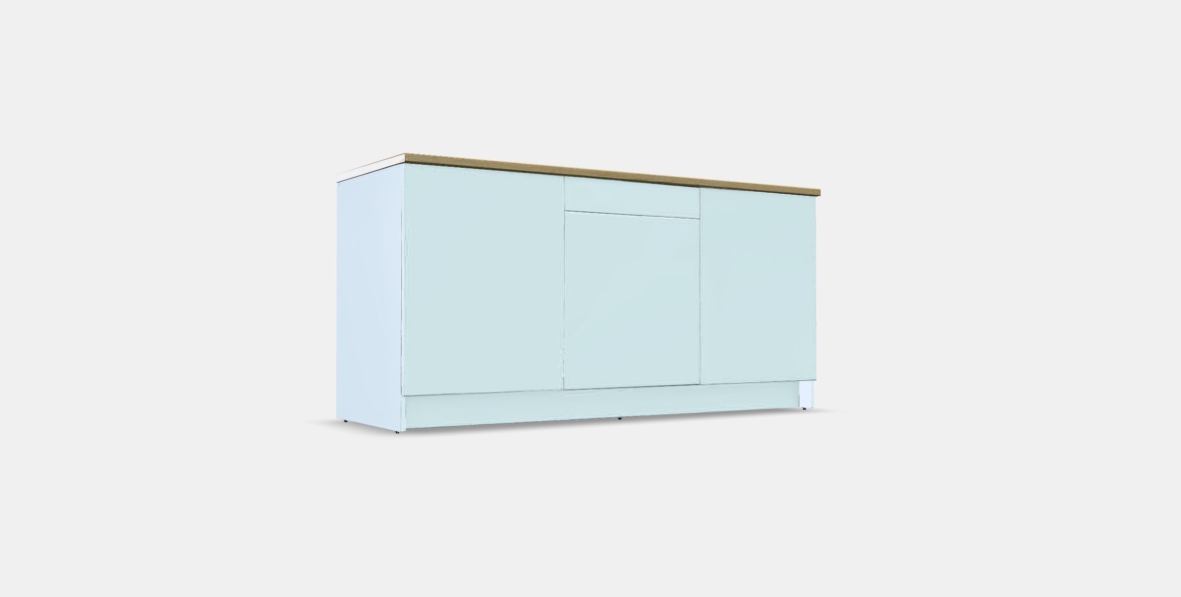 KNOXHULT Base cabinet with doors and drawer 2 Low-poly 3D model_2