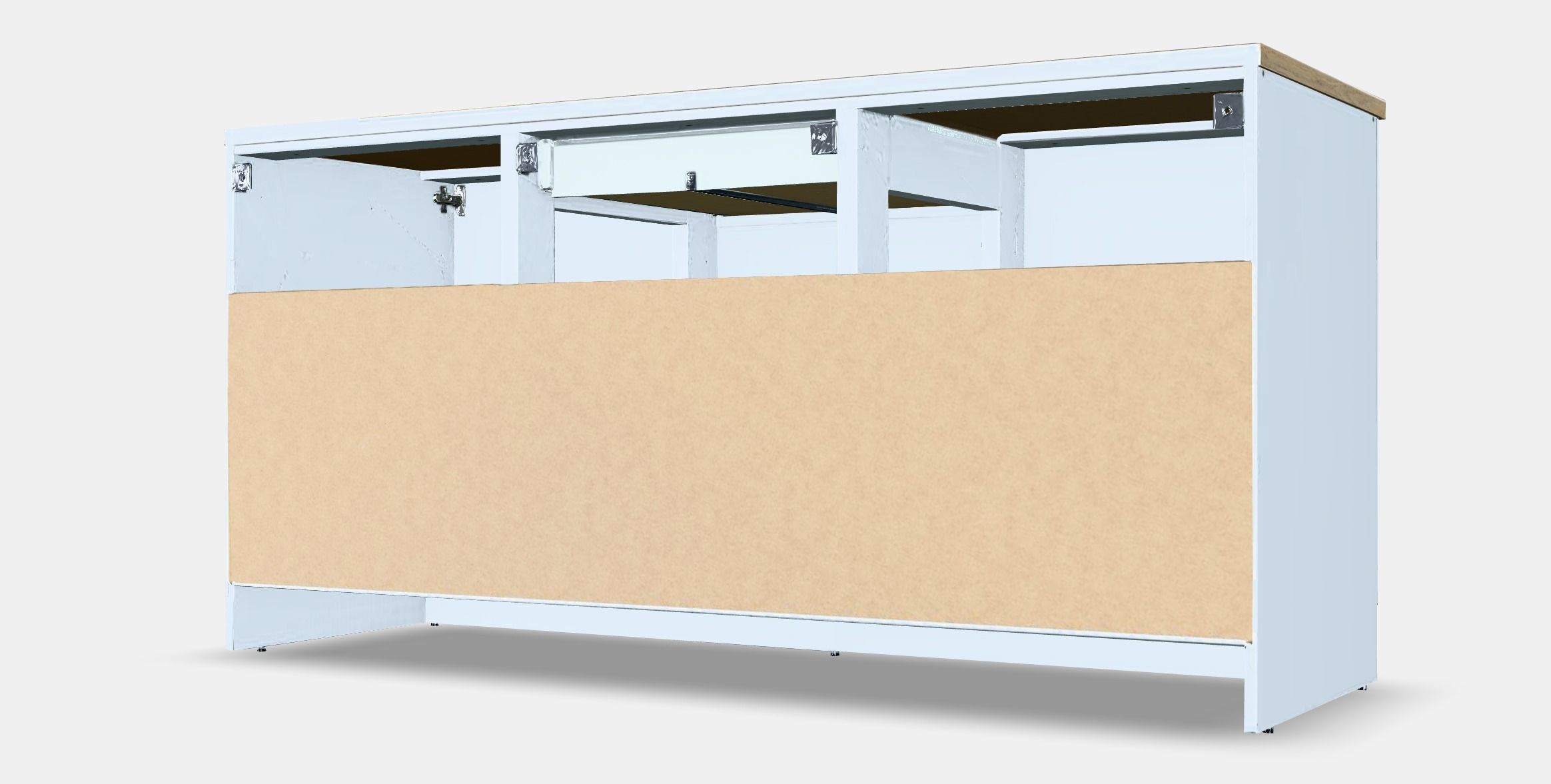 KNOXHULT Base cabinet with doors and drawer 2 Low-poly 3D model_6