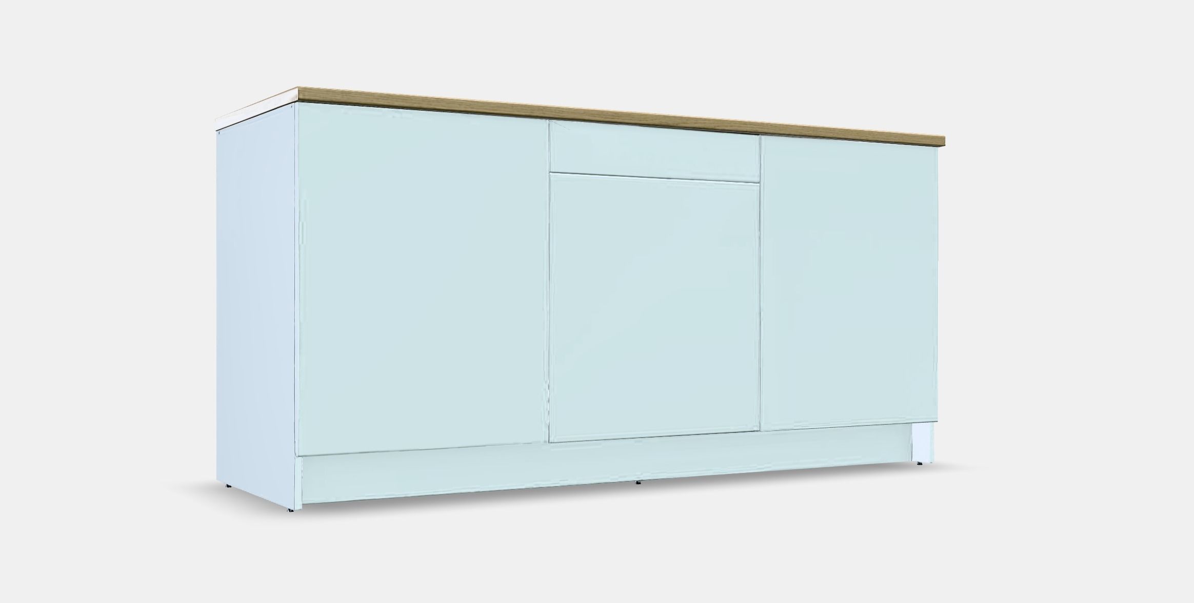 KNOXHULT Base cabinet with doors and drawer 2 Low-poly 3D model_9