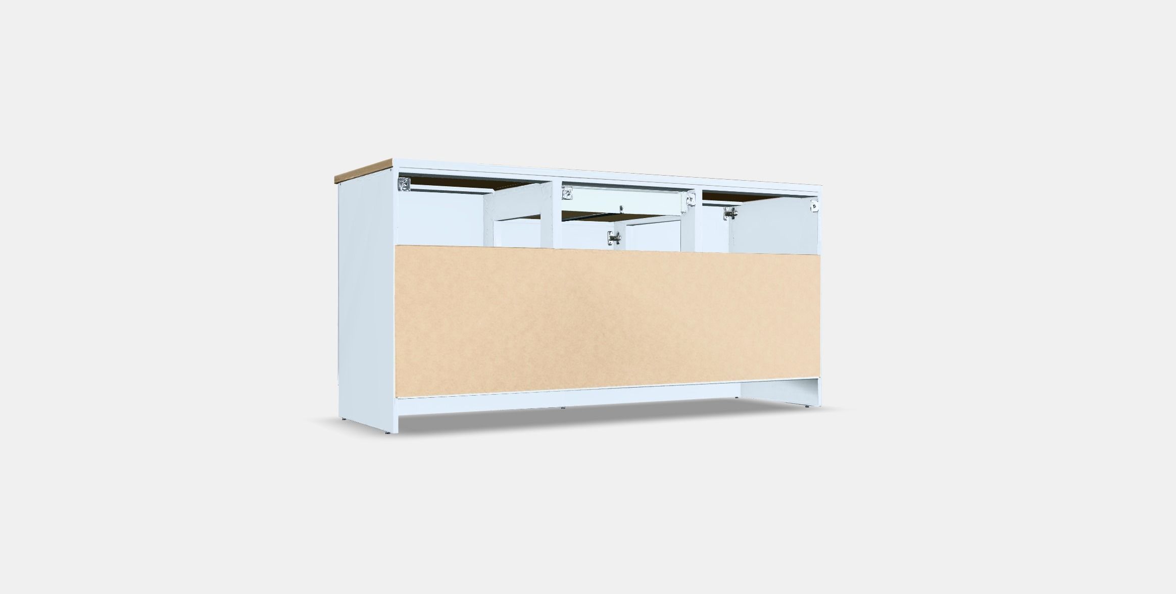 KNOXHULT Base cabinet with doors and drawer 2 Low-poly 3D model_16