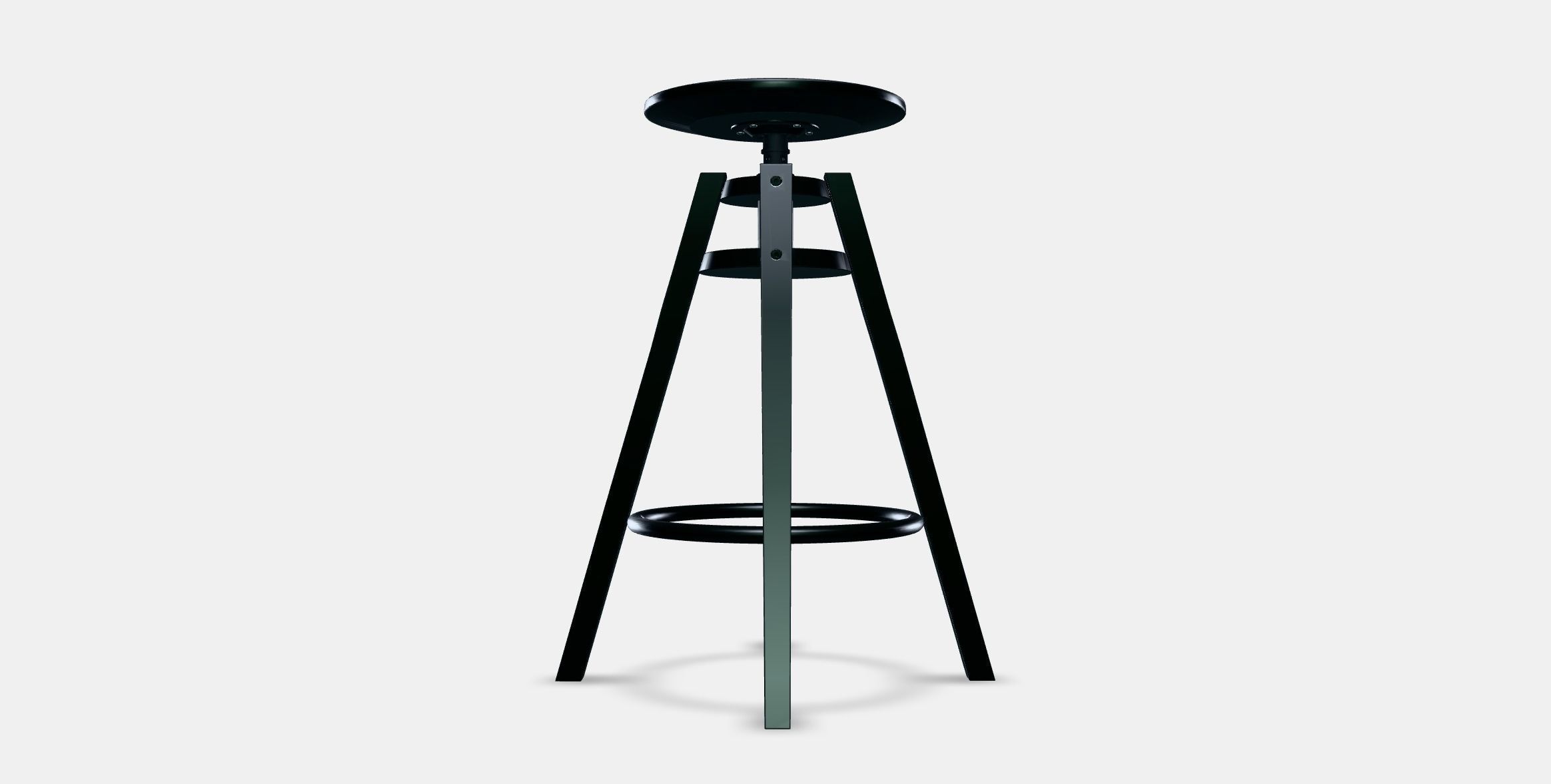 DALFRED Bar stool 1 Low-poly 3D model_10